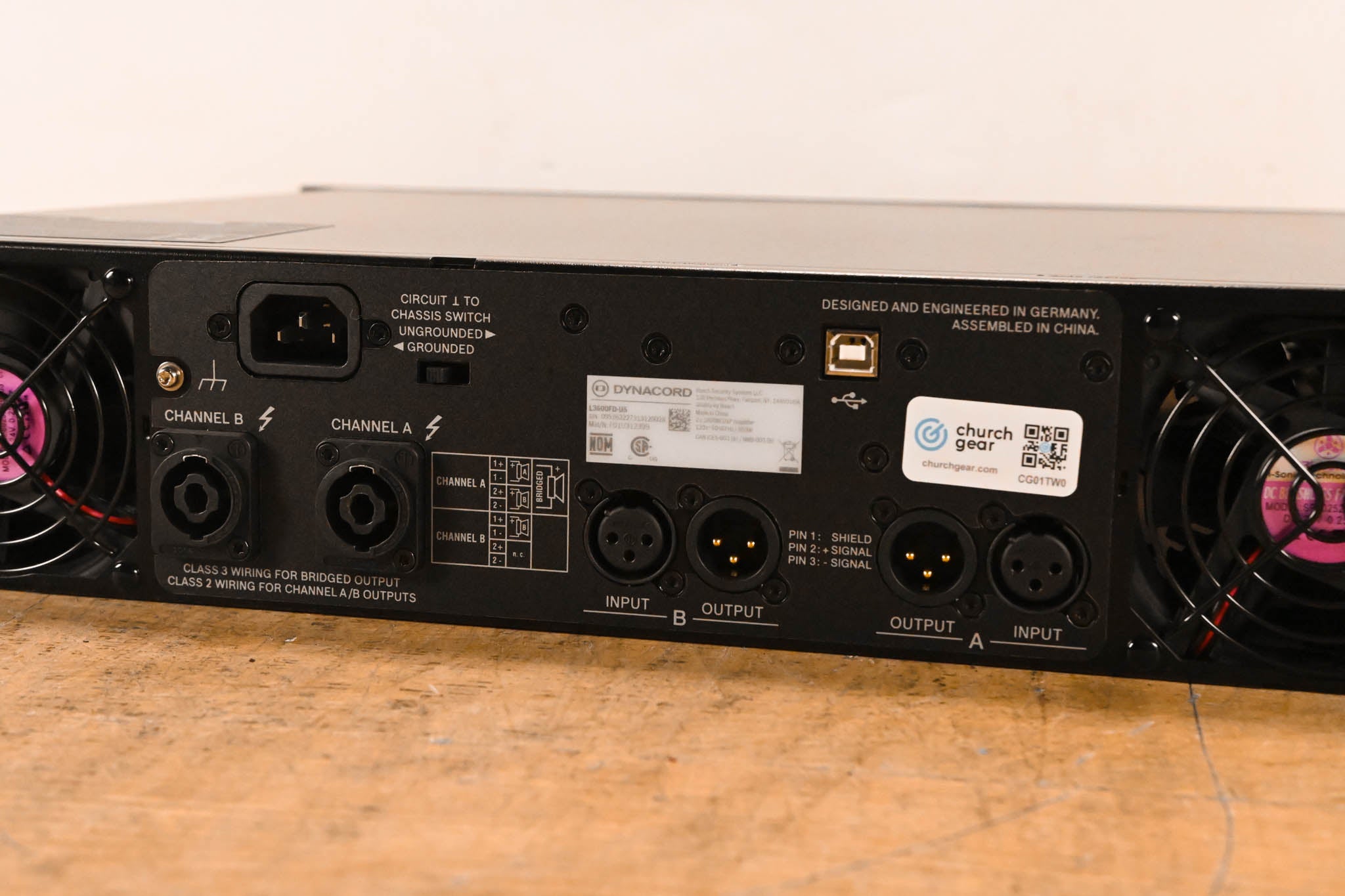 Dynacord L3600FD 2-Channel Power Amplifier with DSP