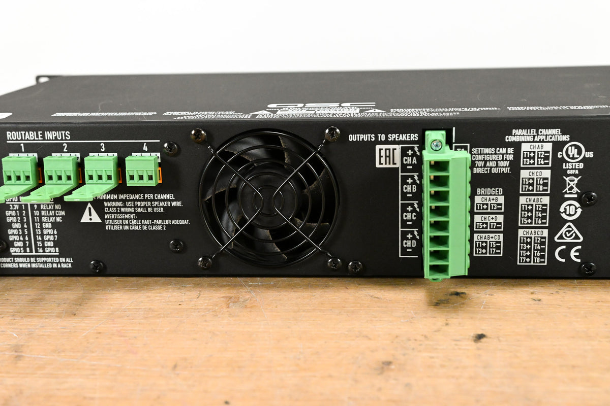 QSC CXD4.2Q 4-Channel, 2000W Network Amplifier