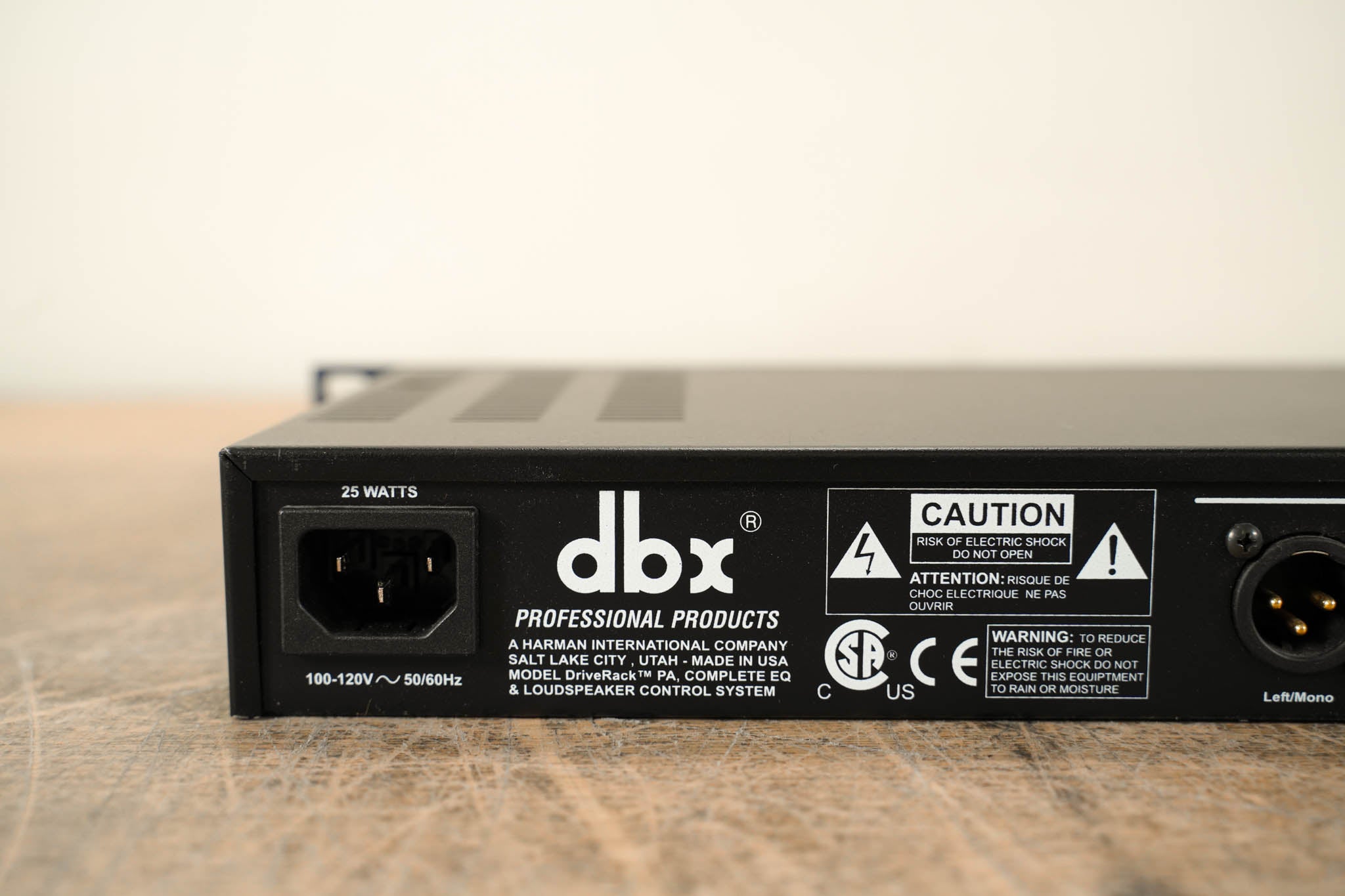 dbx DriveRack PA Complete Equalization and Loudspeaker Control System