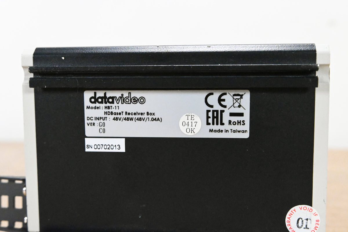 Datavideo HBT-11 4K HDMI over HDBaseT Receiver (NO POWER SUPPLY)