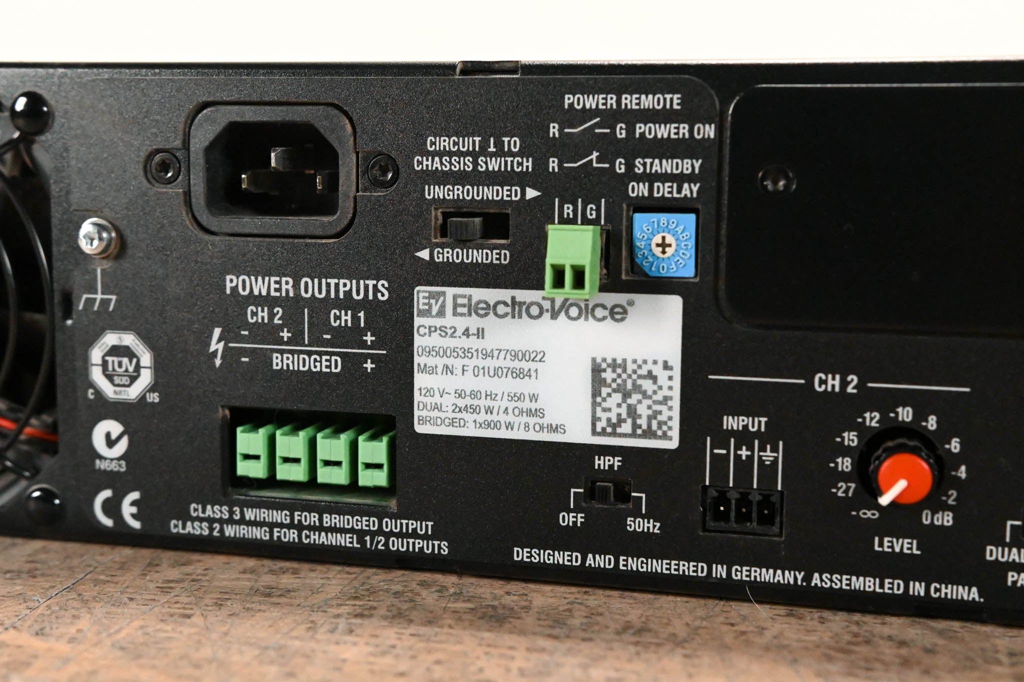 Electro-Voice (EV) CPS2.4-II Contractor Precision Series 2-CH Power Amp