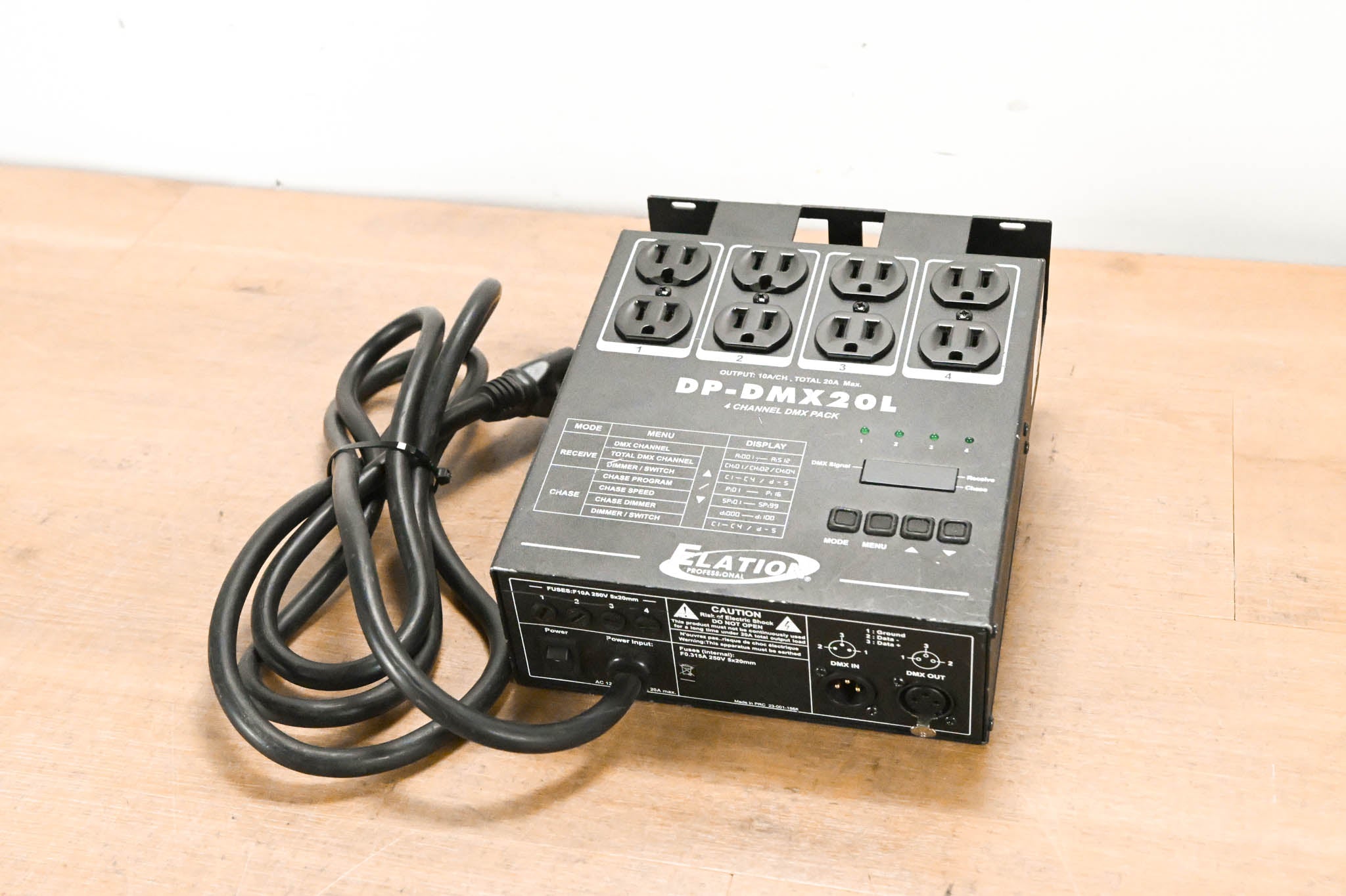 Elation DP-DMX20L 4-Channel DMX Dimmer/Switch Pack