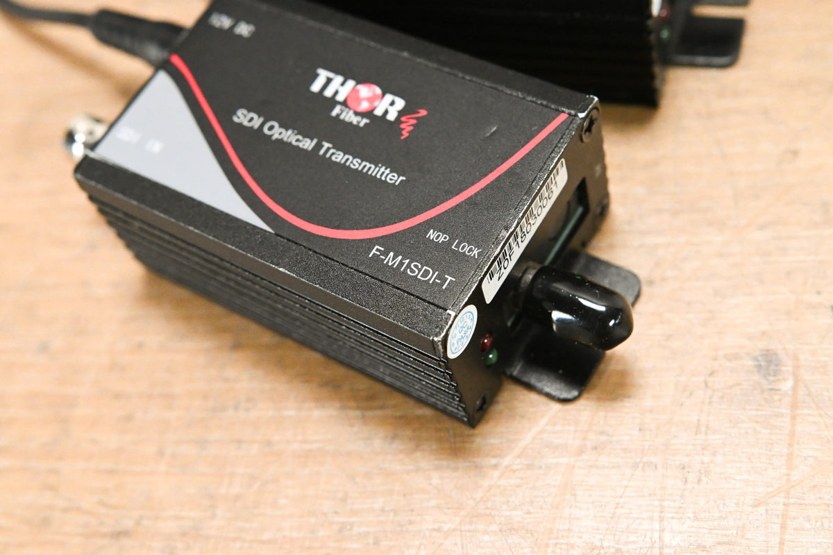 Thor Broadcast F-M1SDI-T/R SDI Fiber Optic Transmitter & Receiver Set