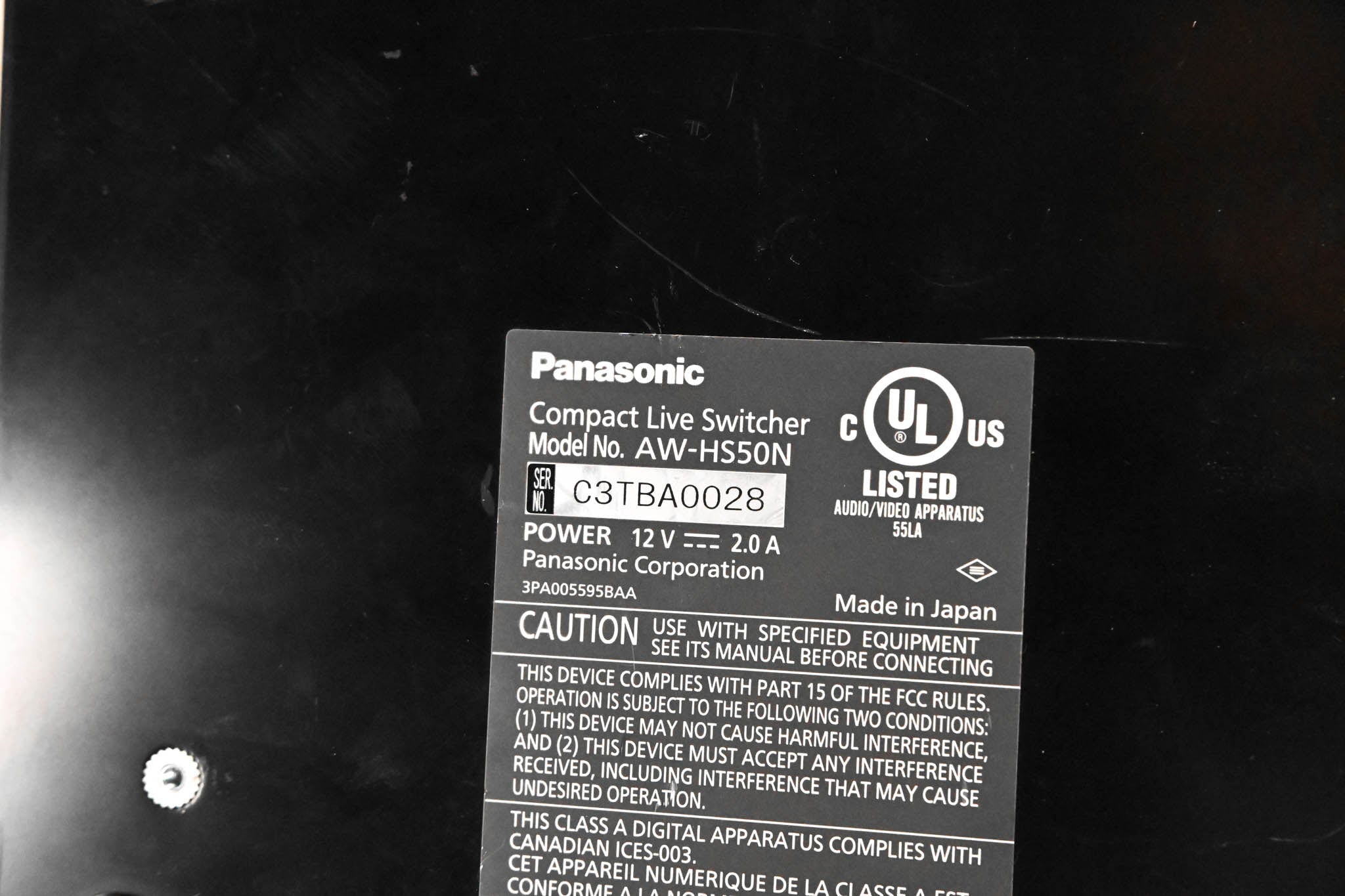 Panasonic AW-HS50 Compact HD/SD Live Video Switcher