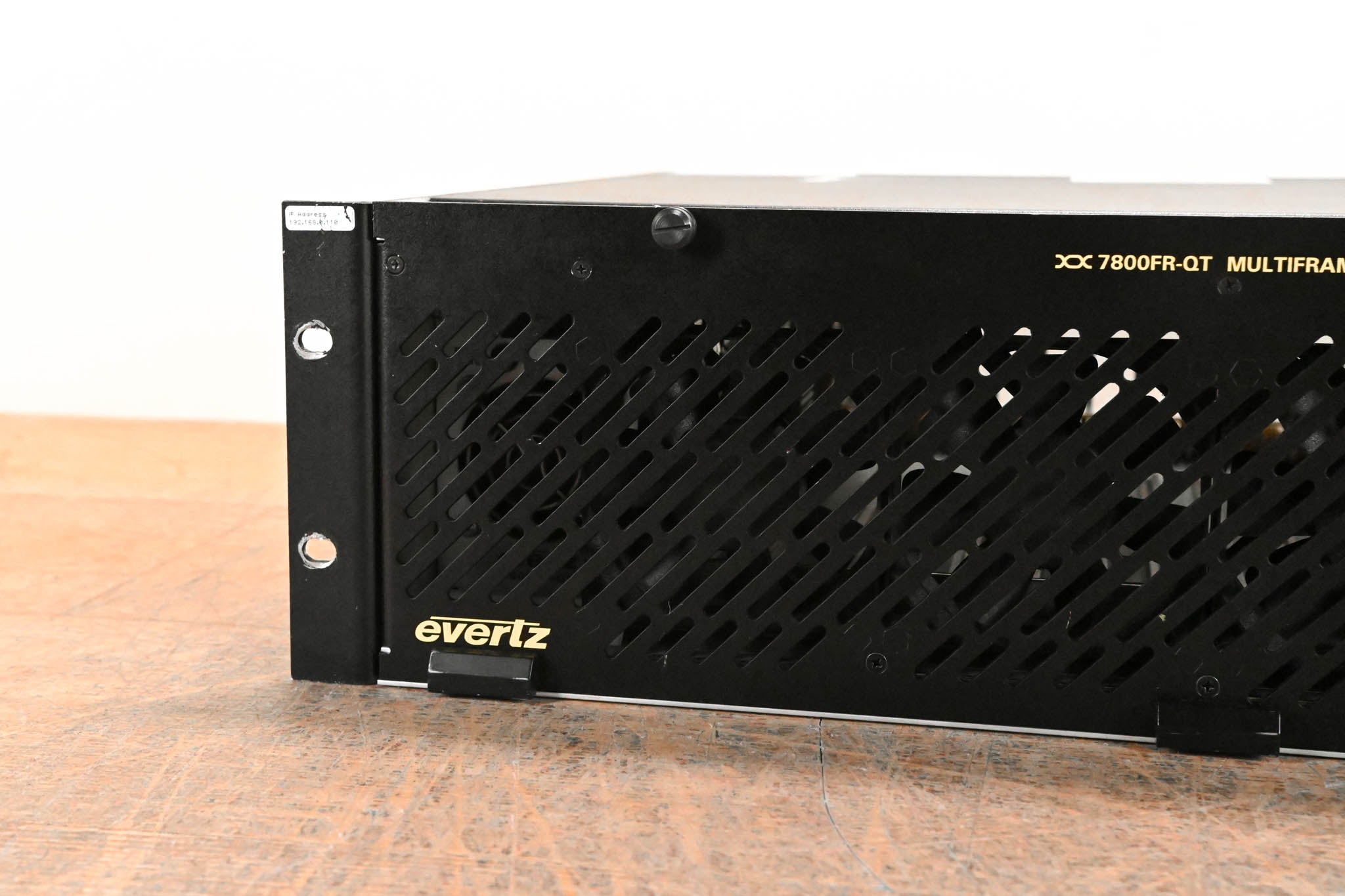 Evertz 7800FR-QT 3U Rack-Mountable Quiet Multiframe