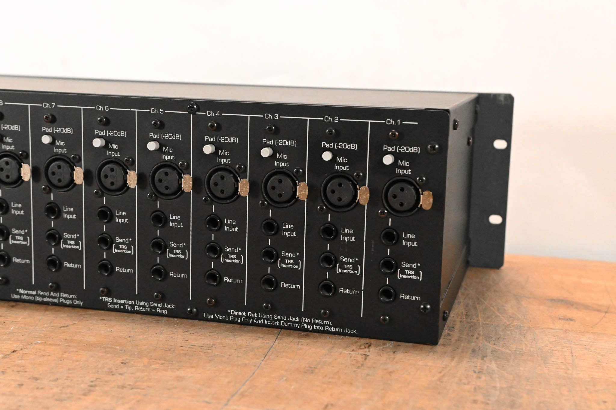 Ashly MX-508 8-Input Stereo Rack-Mountable Mic/Line Mixer