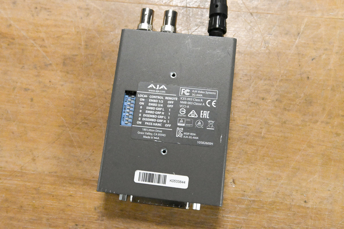 AJA 3G-AMA 3G-SDI Analog Audio Embedder/Disembedder