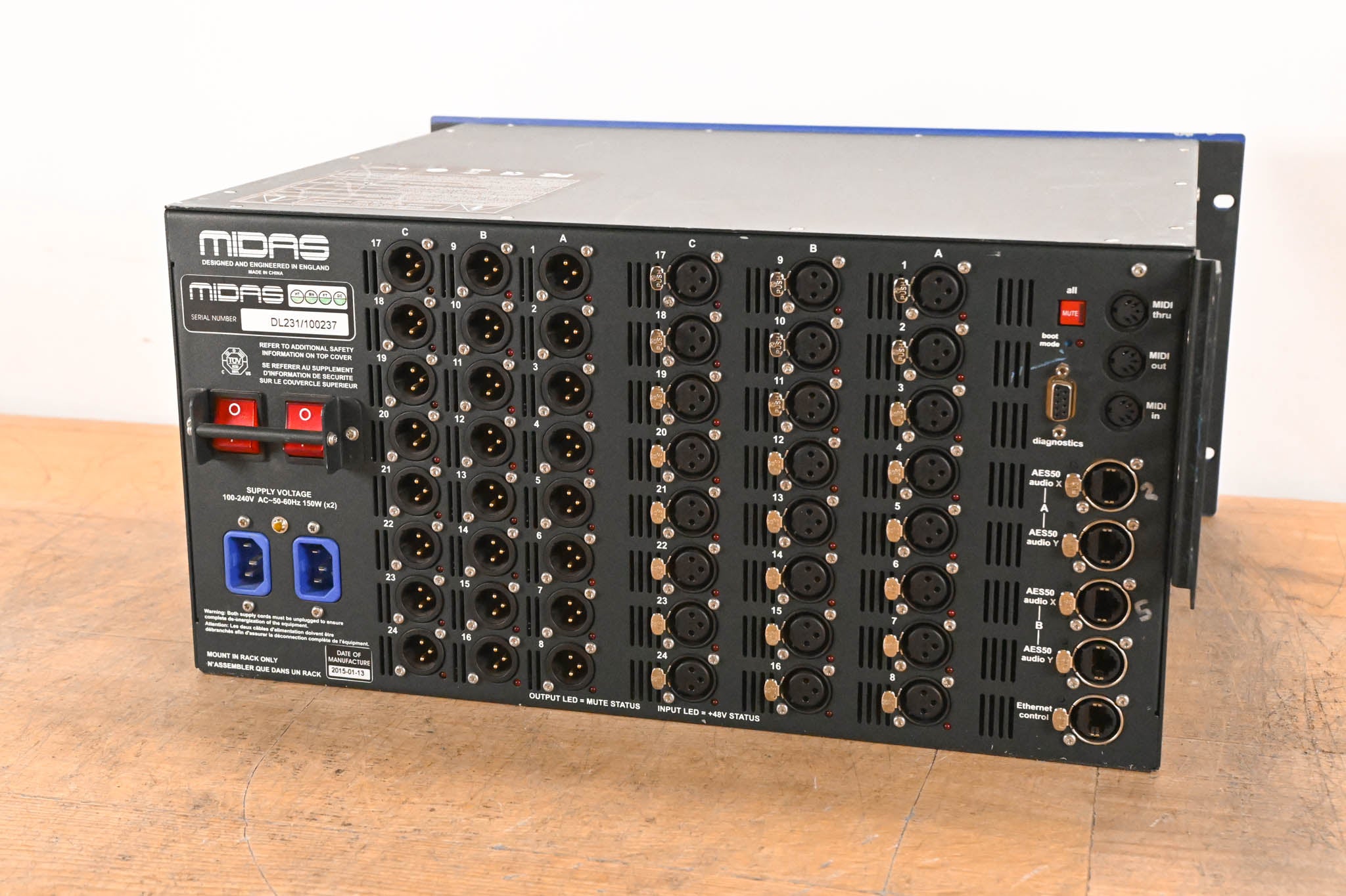 Midas DL231 24x24 Active Microphone Splitter