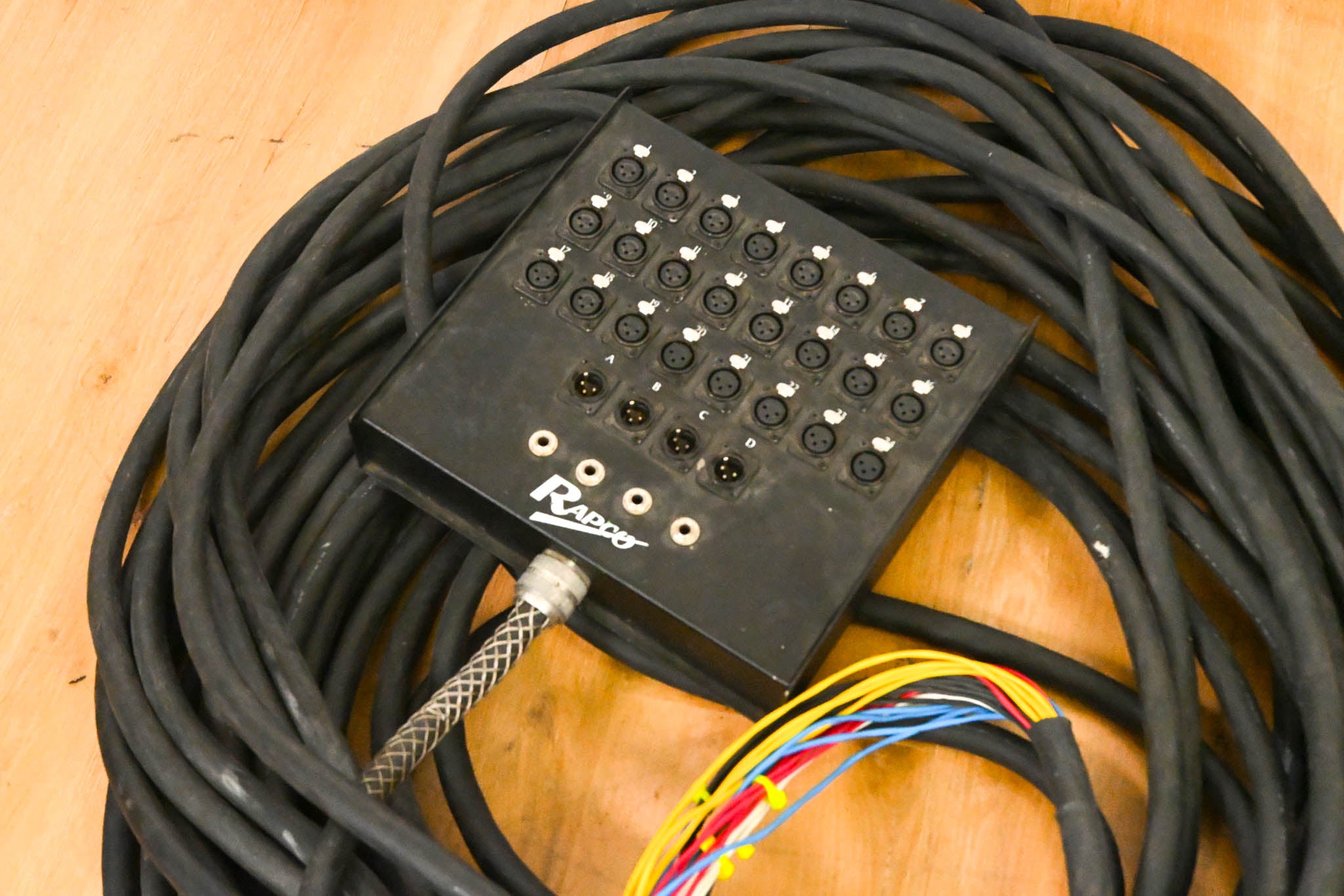 Rapco 24x8 Stage Snake (24x XLR Sends / 4x XLR & 4x TRS Returns) - 150'