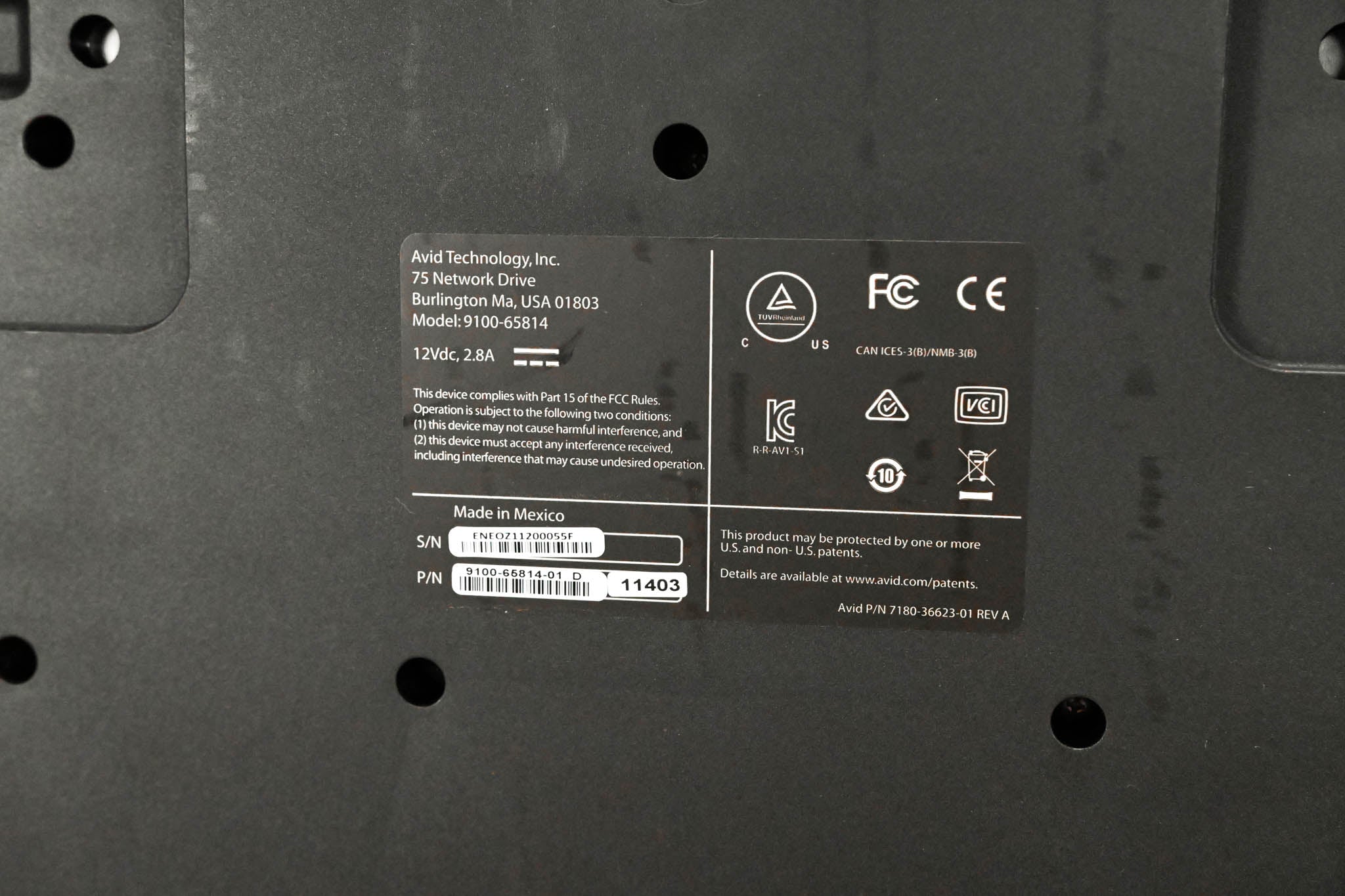 AVID S1 EUCON Desktop Control Surface (NO POWER SUPPLY)