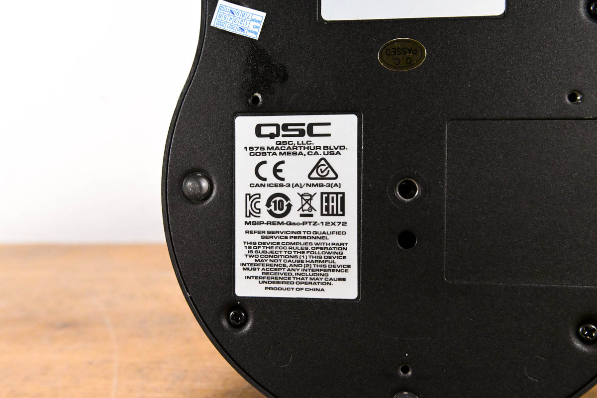 QSC Q-SYS PTZ-12X72 HD PTZ Conference Camera (NO POWER SUPPLY)
