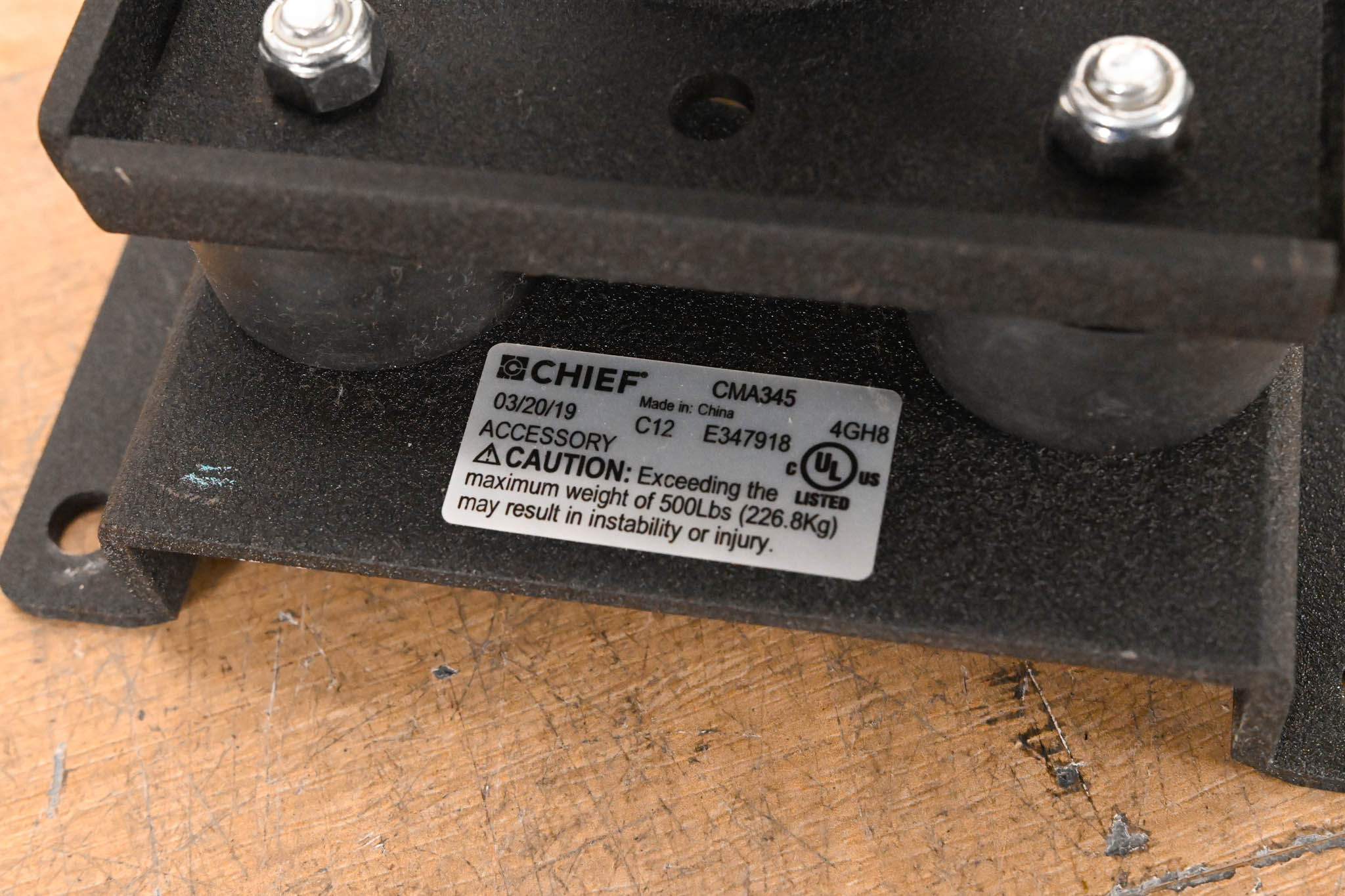 Chief RPMA000 Projector Mount System w/ CMS009012 Column & CMA345 Plate