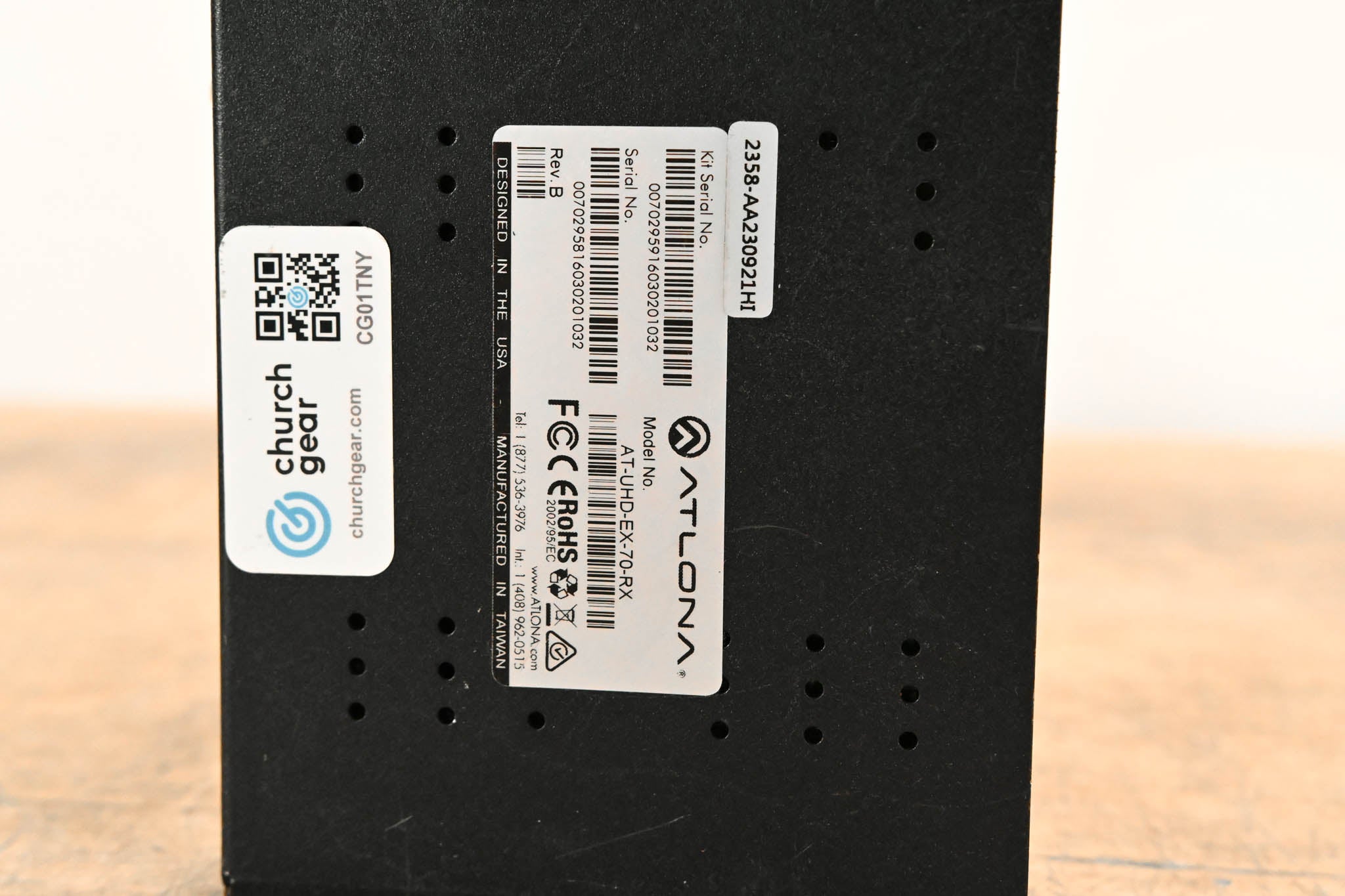 Atlona AT-UHD-EX-70-RX 4K/UHD HDMI over HDBaseT Receiver (70m)