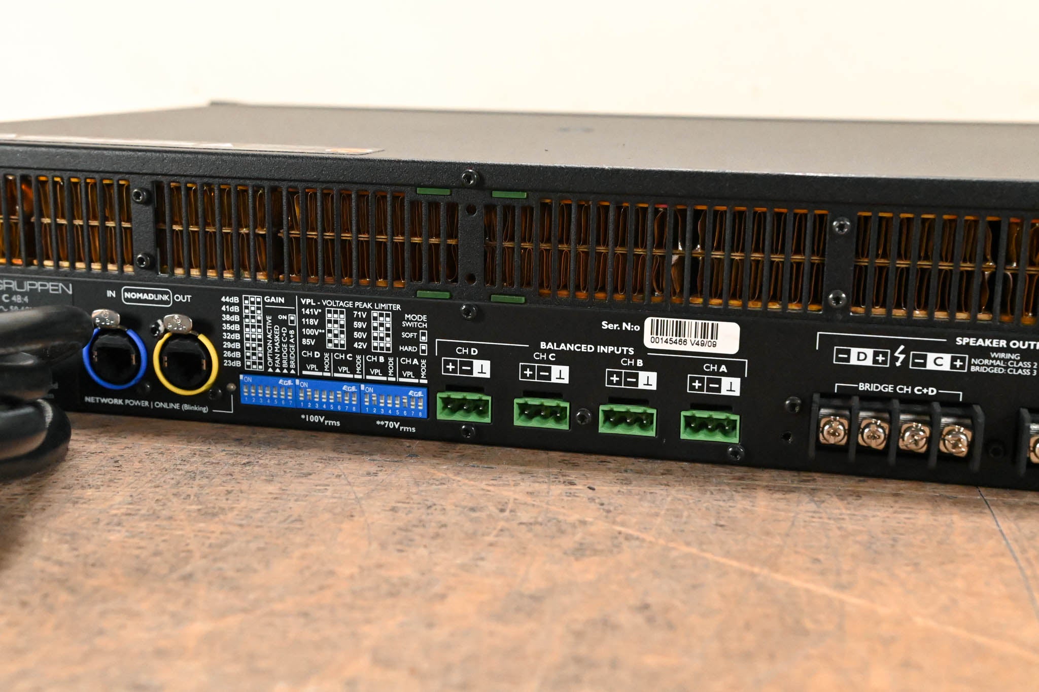 Lab Gruppen C 48:4 4800W 4-Channel Power Amplifier