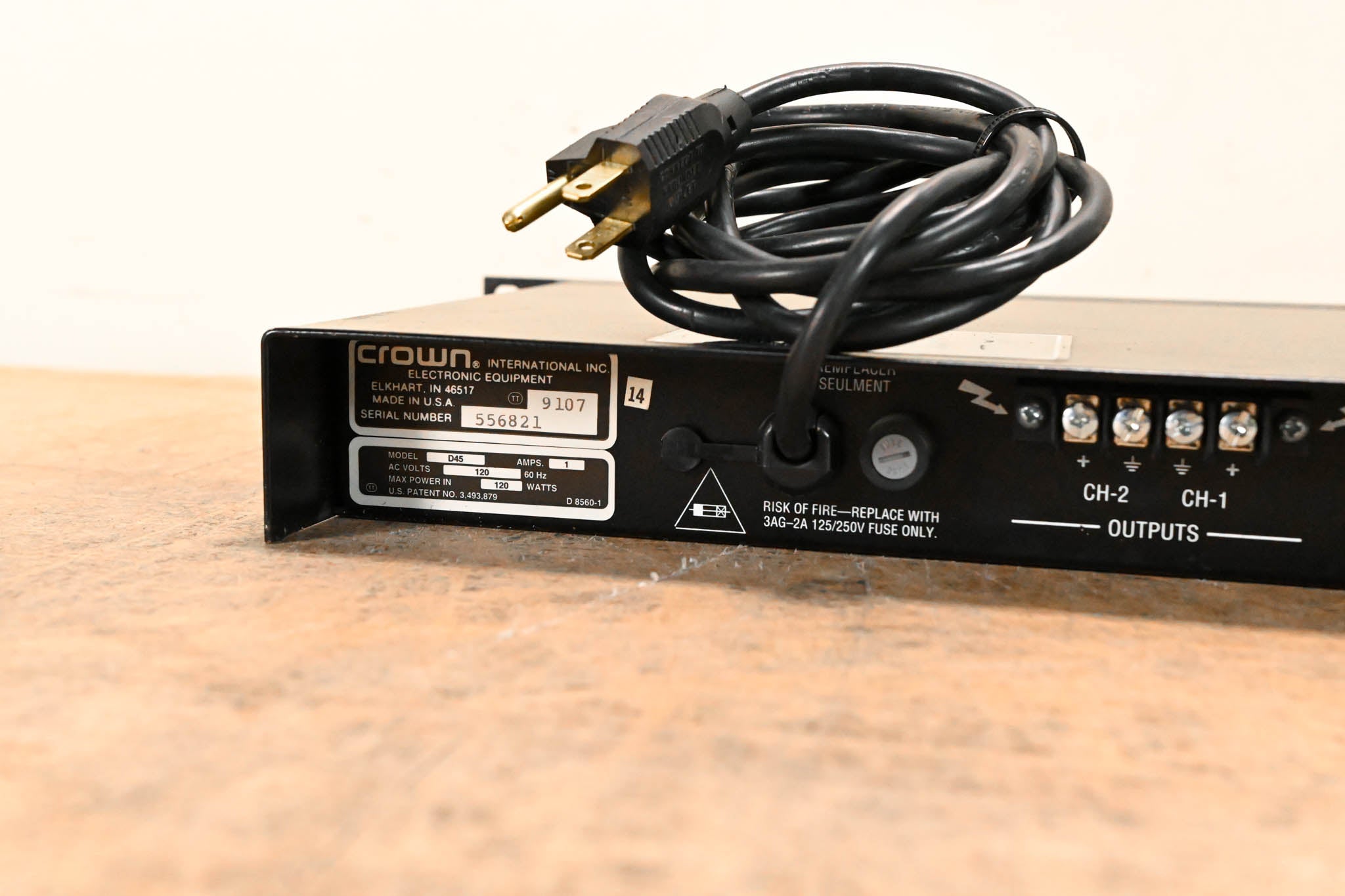 Crown D-45 Two-Channel, 35W Power Amplifier