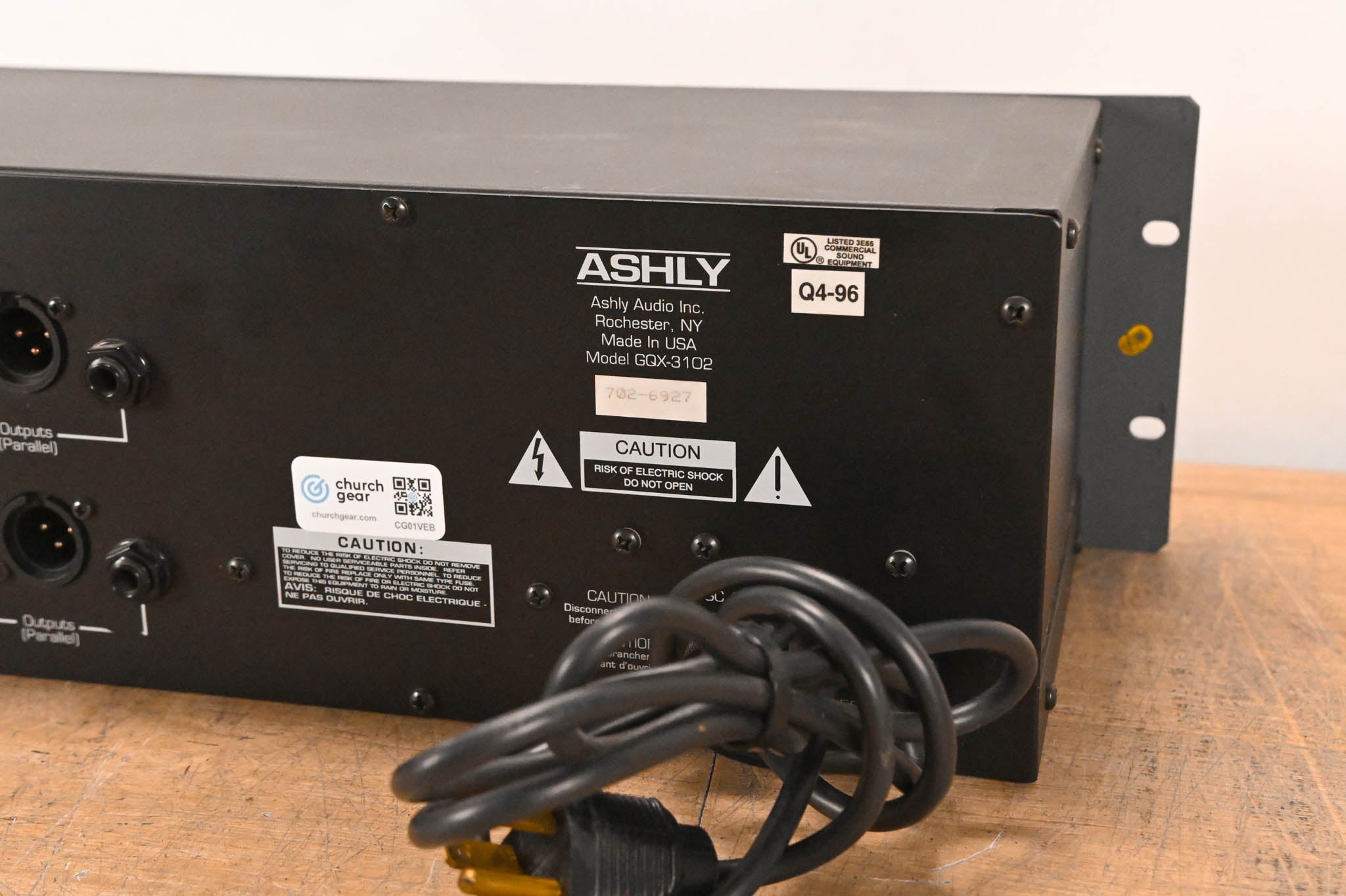 Ashly GQX-3102 2-Channel 31-Band Graphic Equalizer