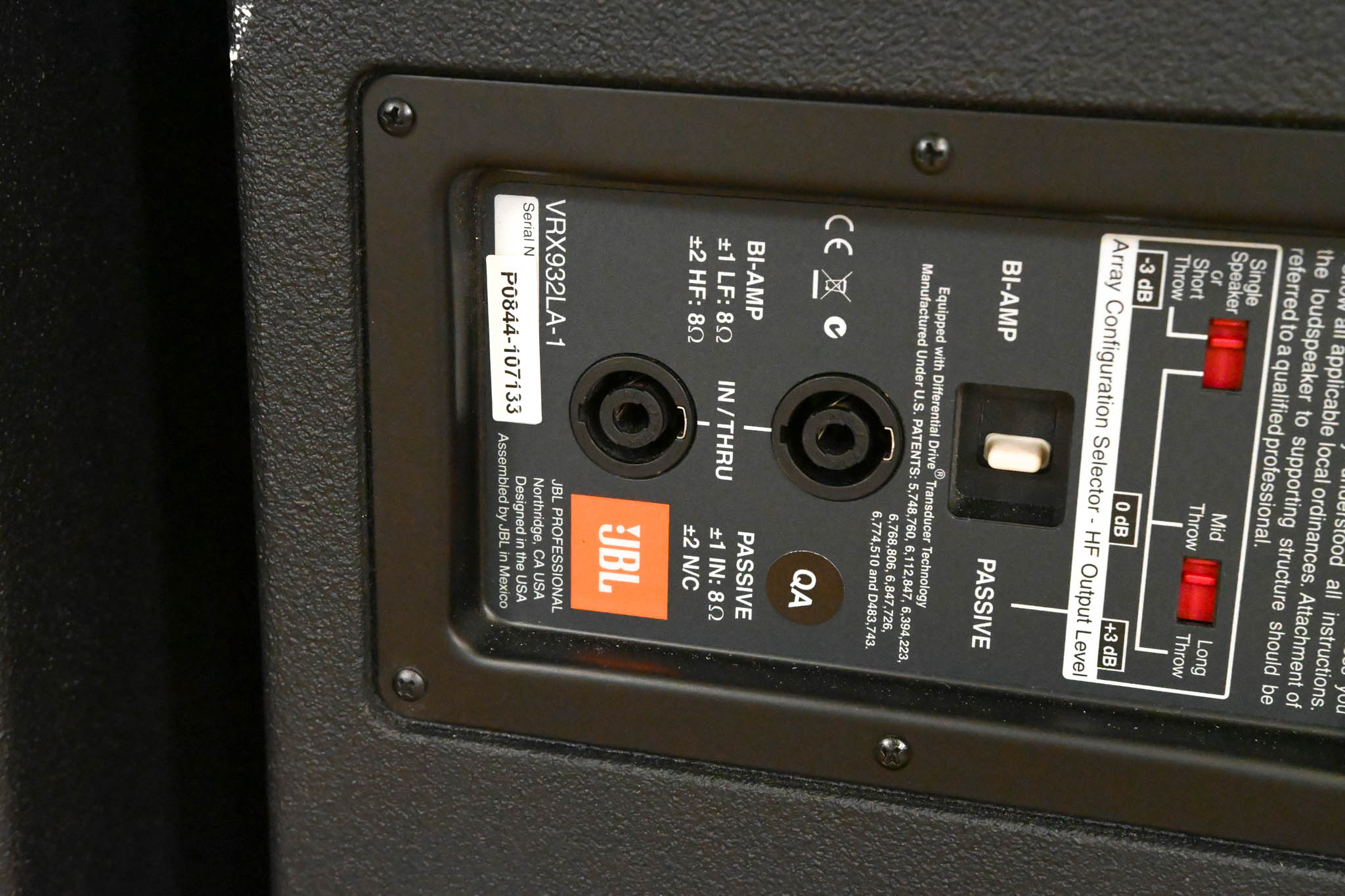 JBL VRX932LA-1 12" Two-Way Line Array Loudspeaker System (PAIR)