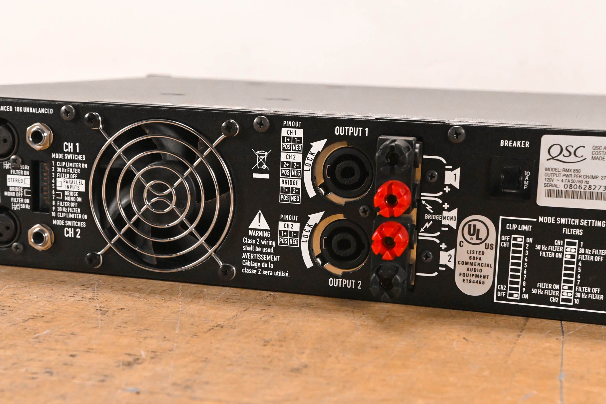 QSC RMX850 2-Channel Power Amplifier