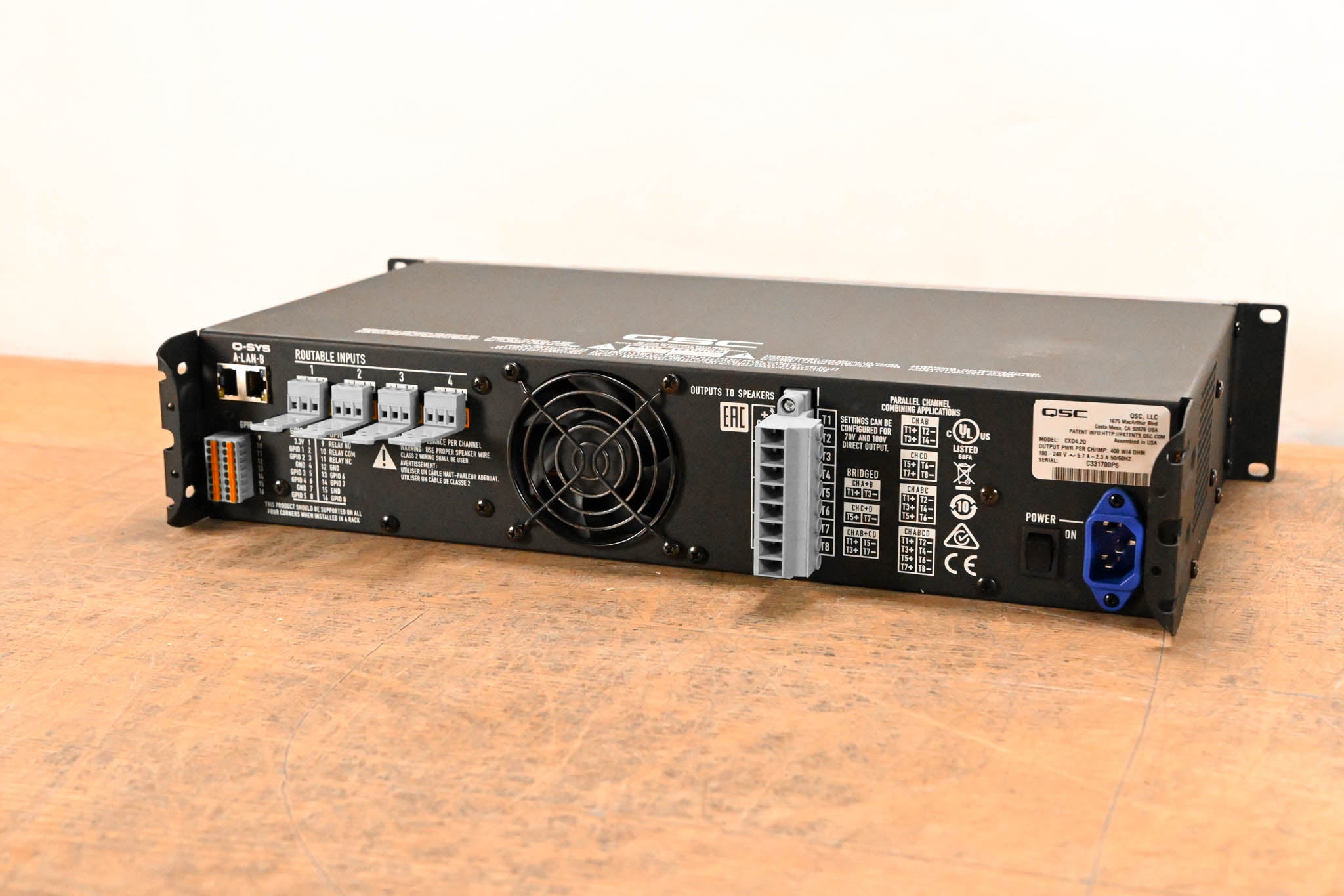 QSC CXD4.2Q 4-Channel, 2000W Network Amplifier