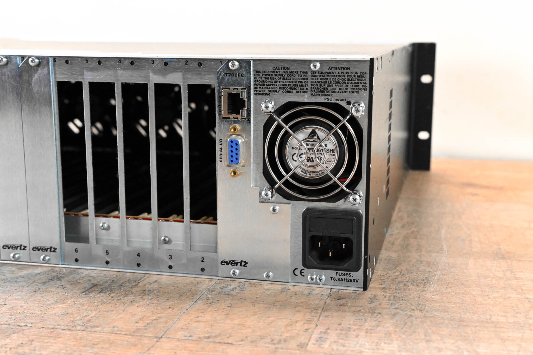 Evertz 7800FR-QT 3U Rack-Mountable Quiet Multiframe