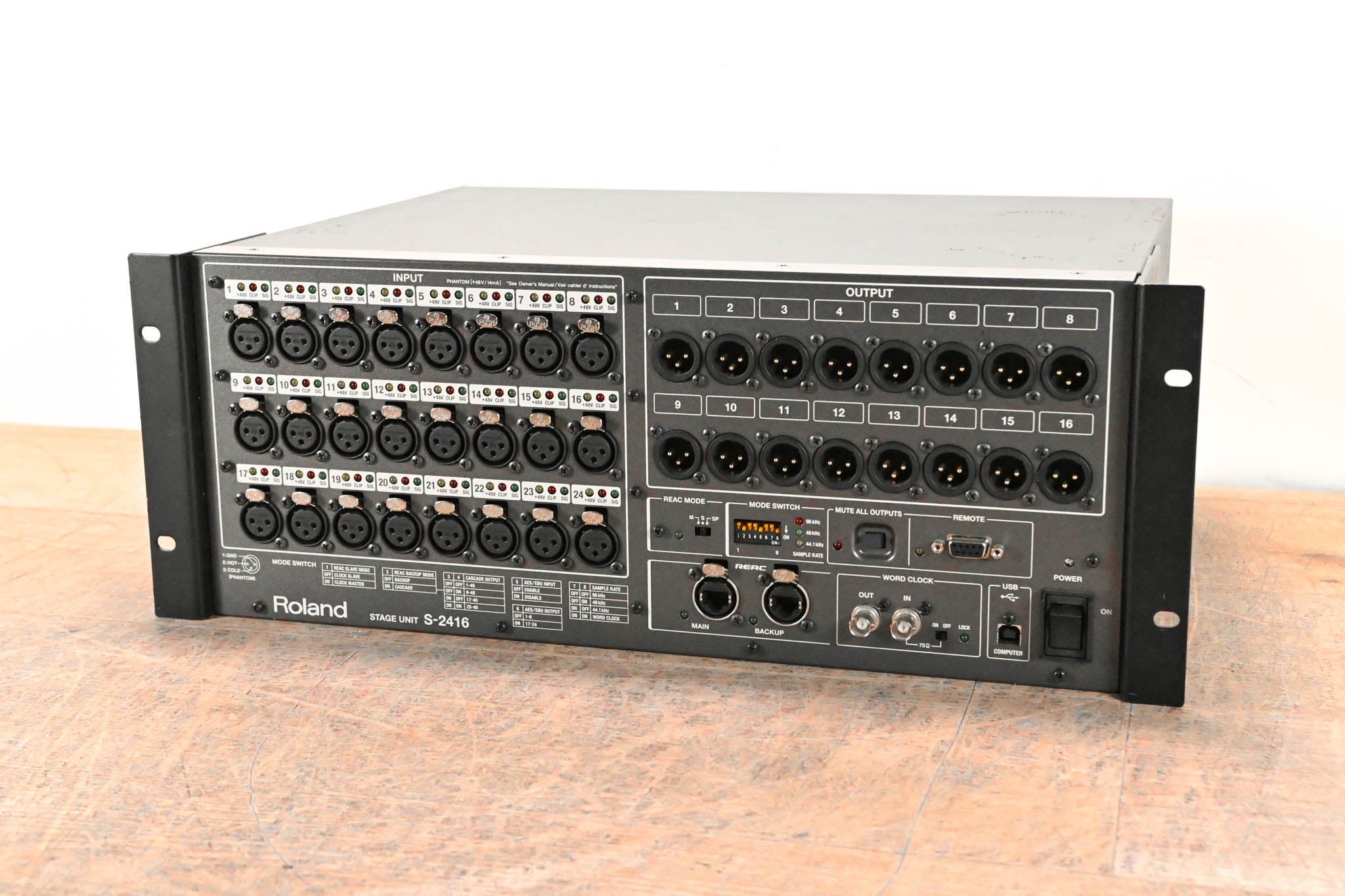 Roland S-2416 24x16 Digital Snake Stage Unit