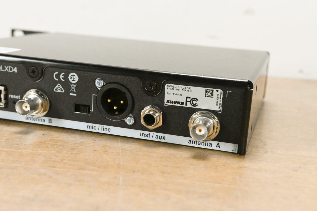 Shure QLXD24/KSM9HS Digital Handheld Wireless System - G50 Band (NO PSU)