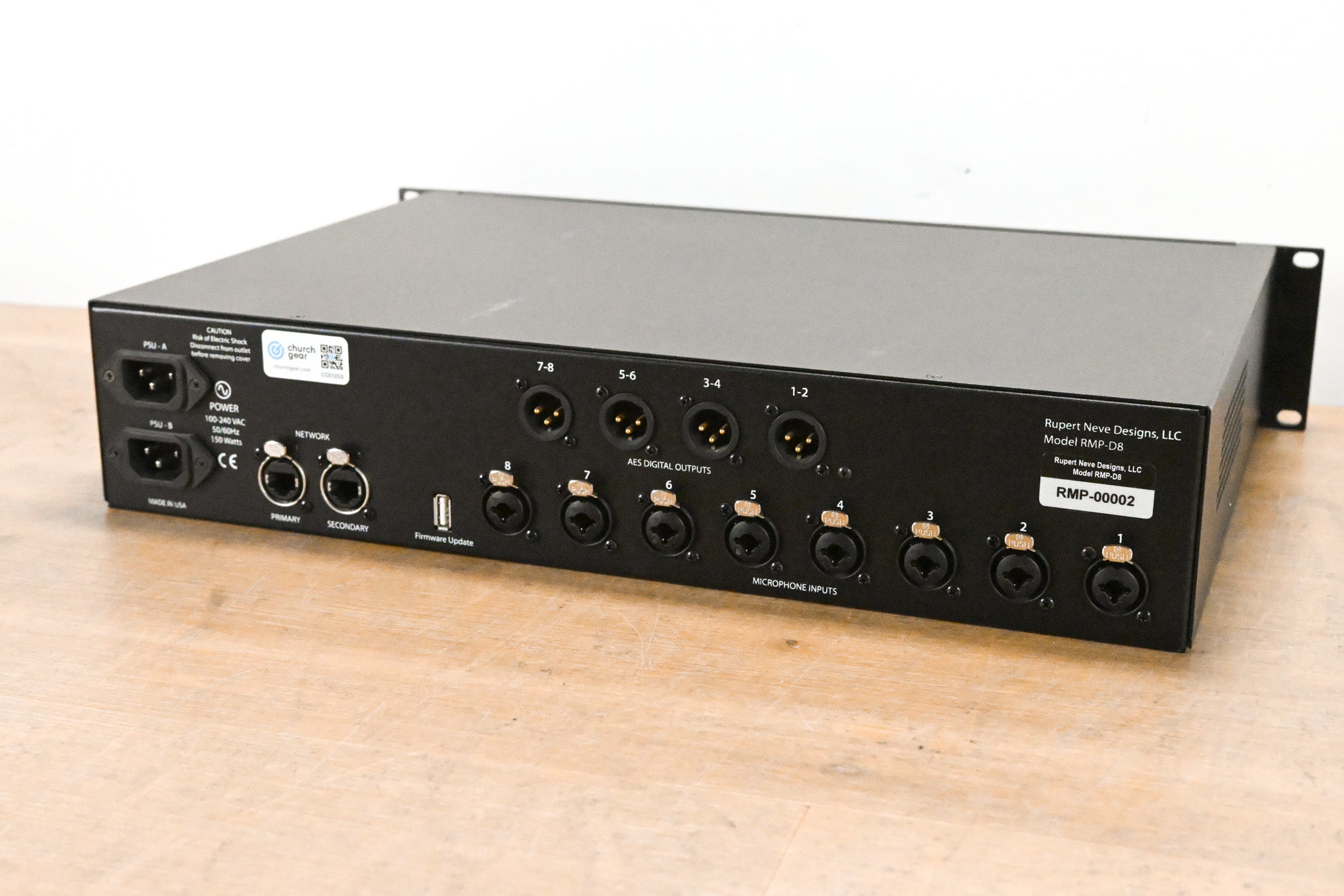 Rupert Neve Designs RMP-D8 8-Channel Microphone Preamp