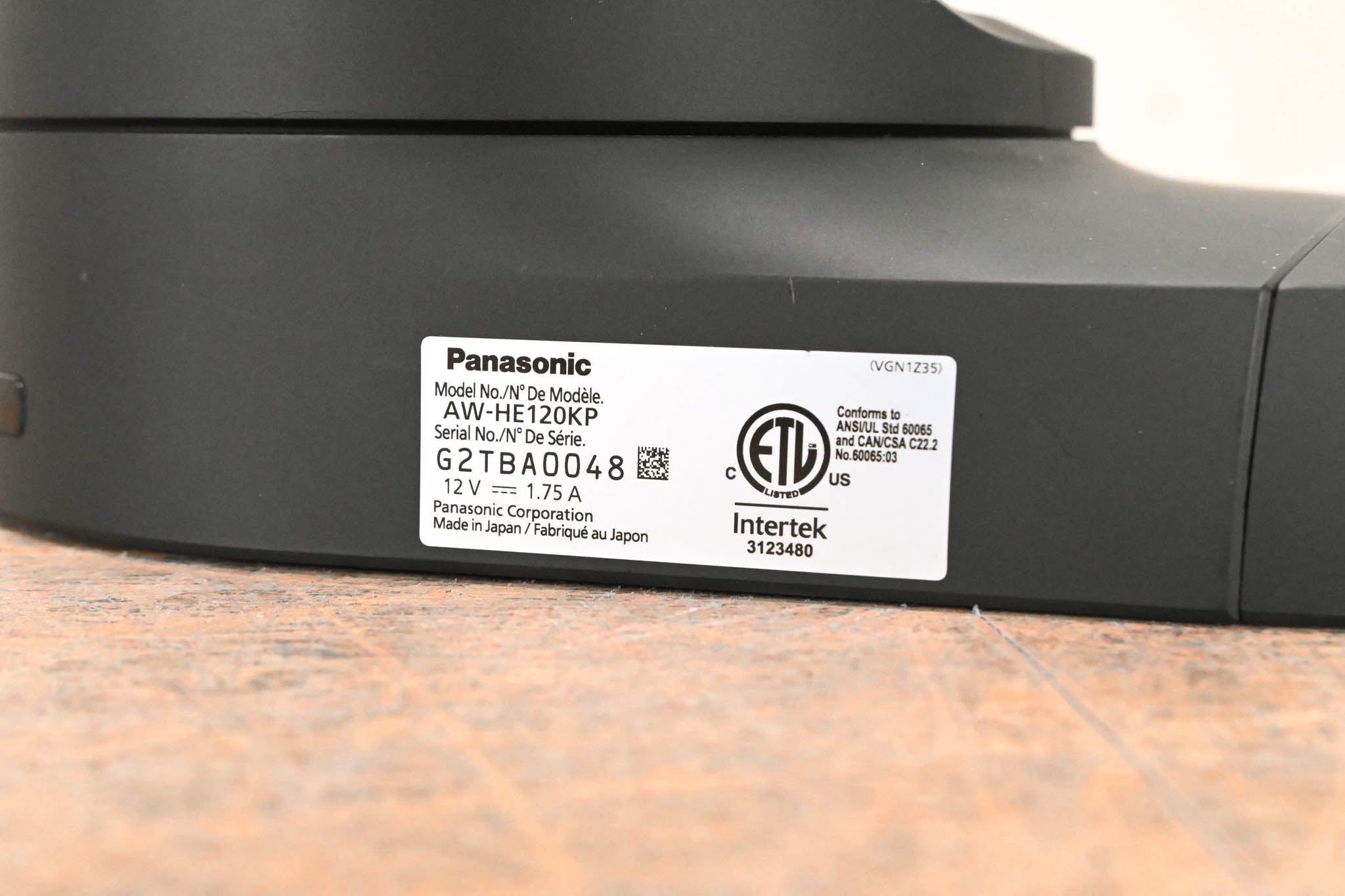 Panasonic AW-HE120KP Full HD PTZ Camera (NO POWER SUPPLY)