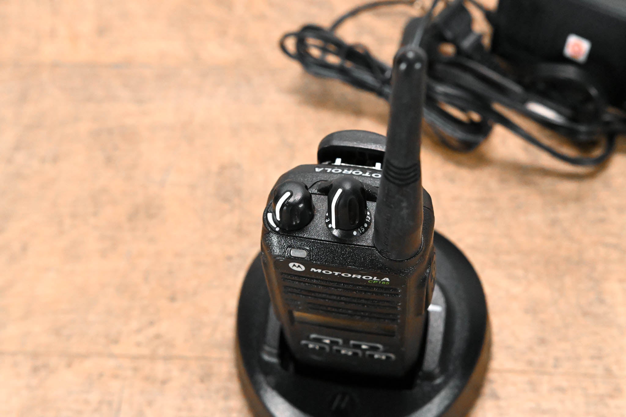 Motorola CP185 Portable Two-Way Radio with PMLN5228A Charger
