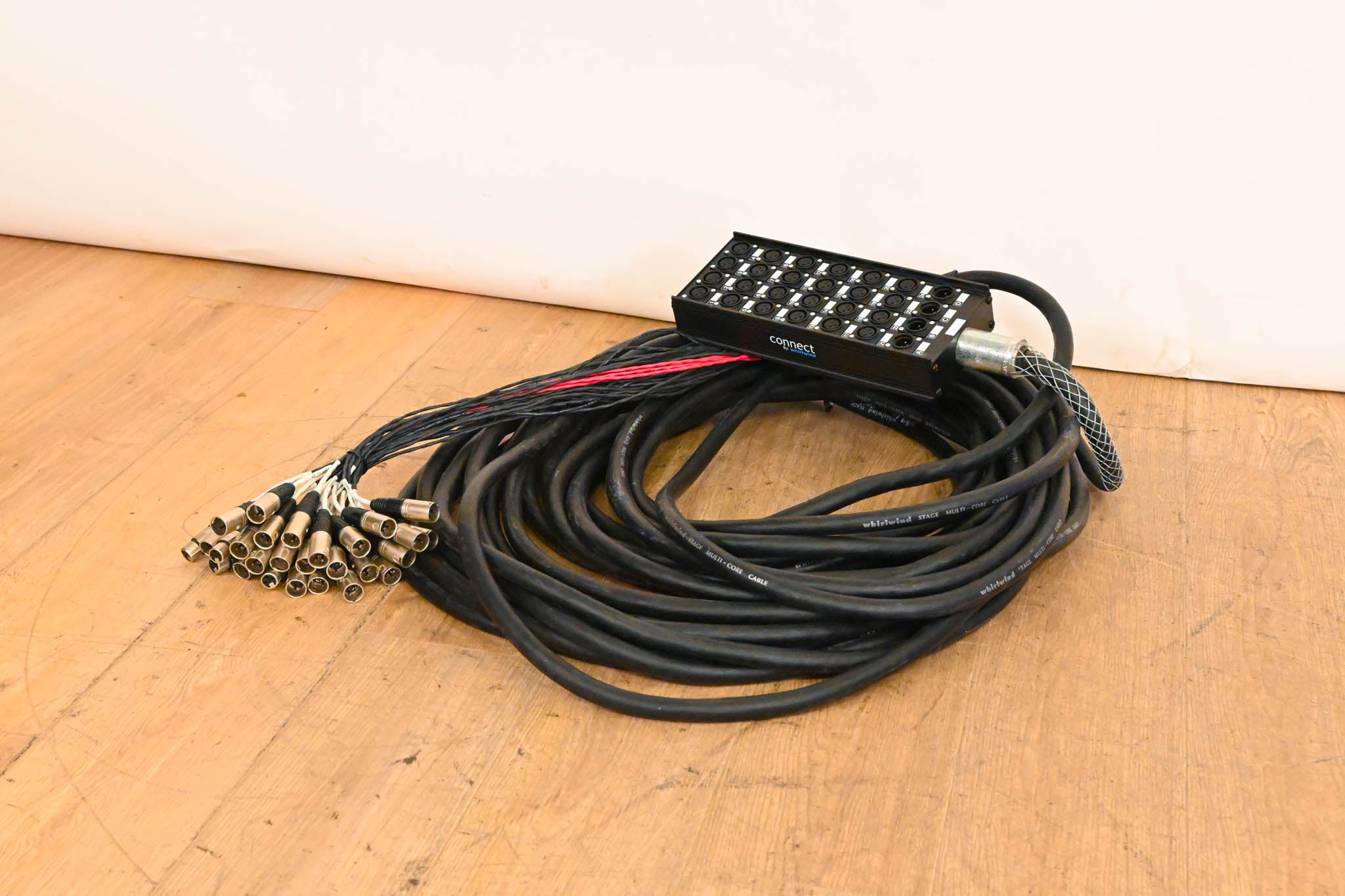 Whirlwind Connect 24x4 XLR Stage Box to Fanout Snake - 100ft