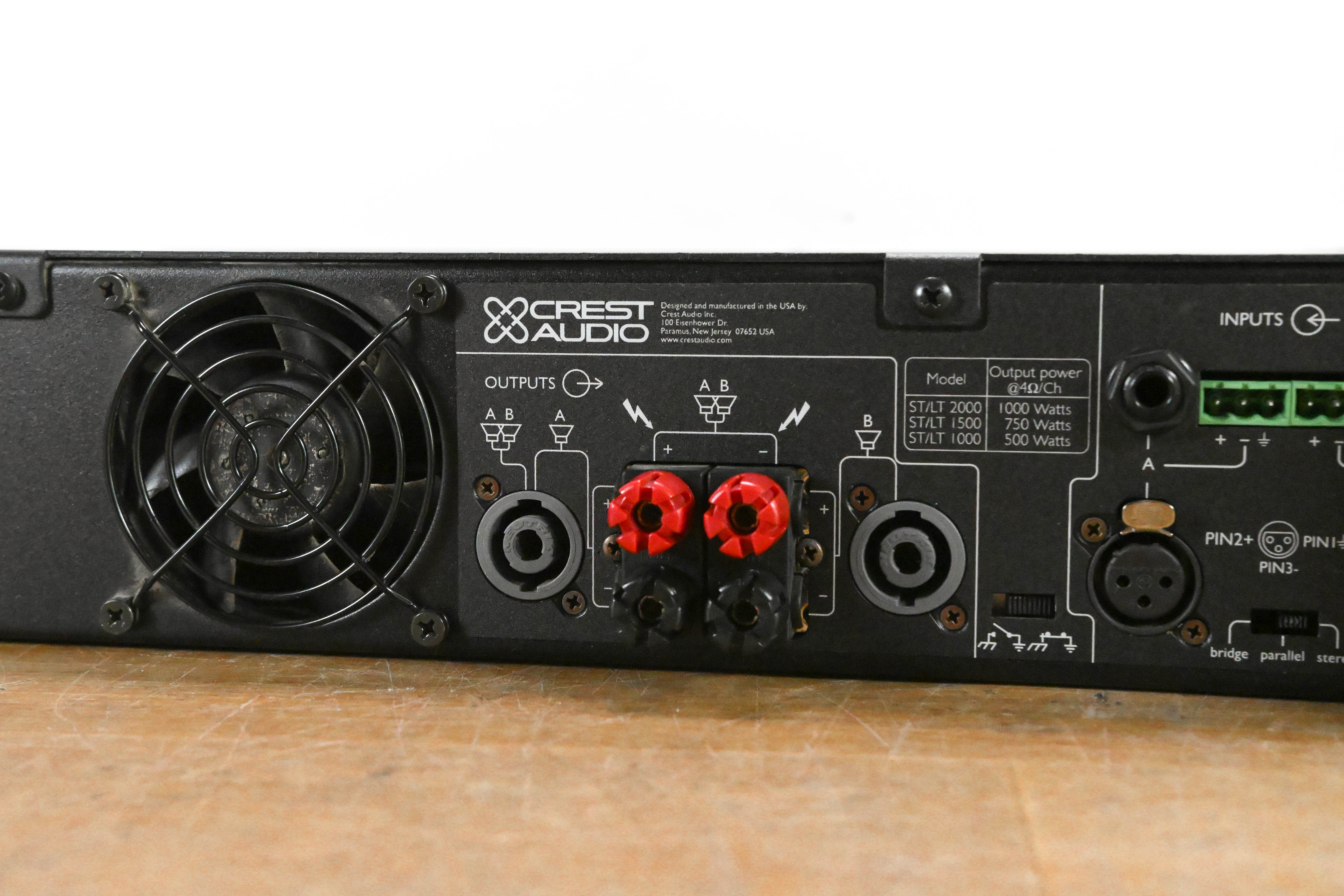 Crest Audio LT1000 2-Channel Power Amplifier