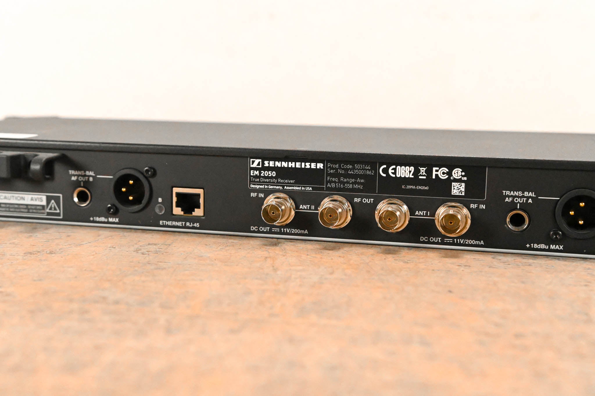 Sennheiser EM 2050 Dual-Channel Wireless Receiver Aw Range: 516-558 MHz
