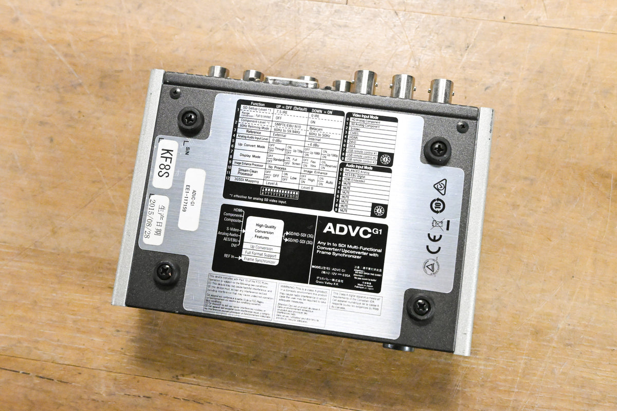 Grass Valley ADVC G1 Any-In to SDI Converter/Upconverter with Frame Sync