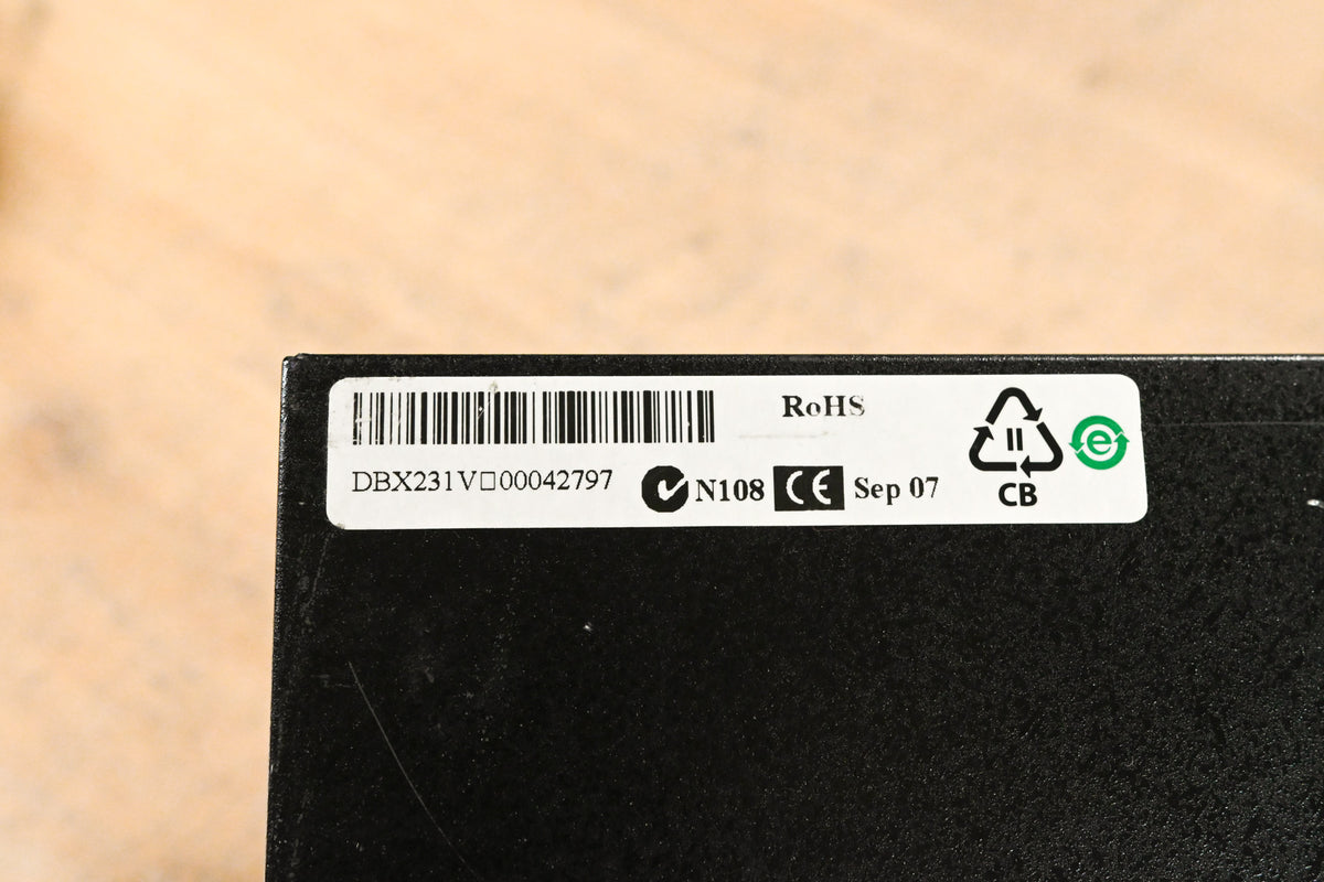 dbx 231 Dual-Channel 31-Band Graphic Equalizer