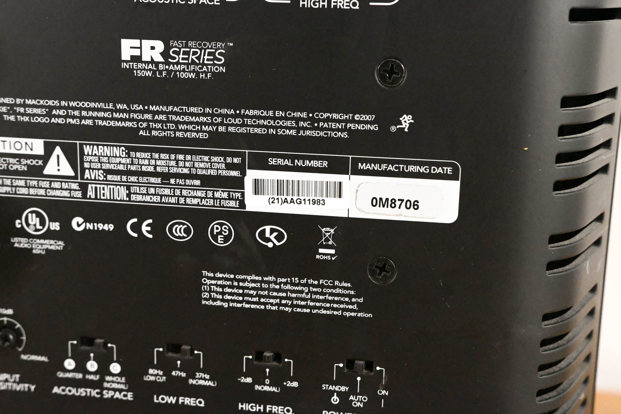 Mackie HR824 MK2 8" 2 Way Active Studio Monitor (PAIR)