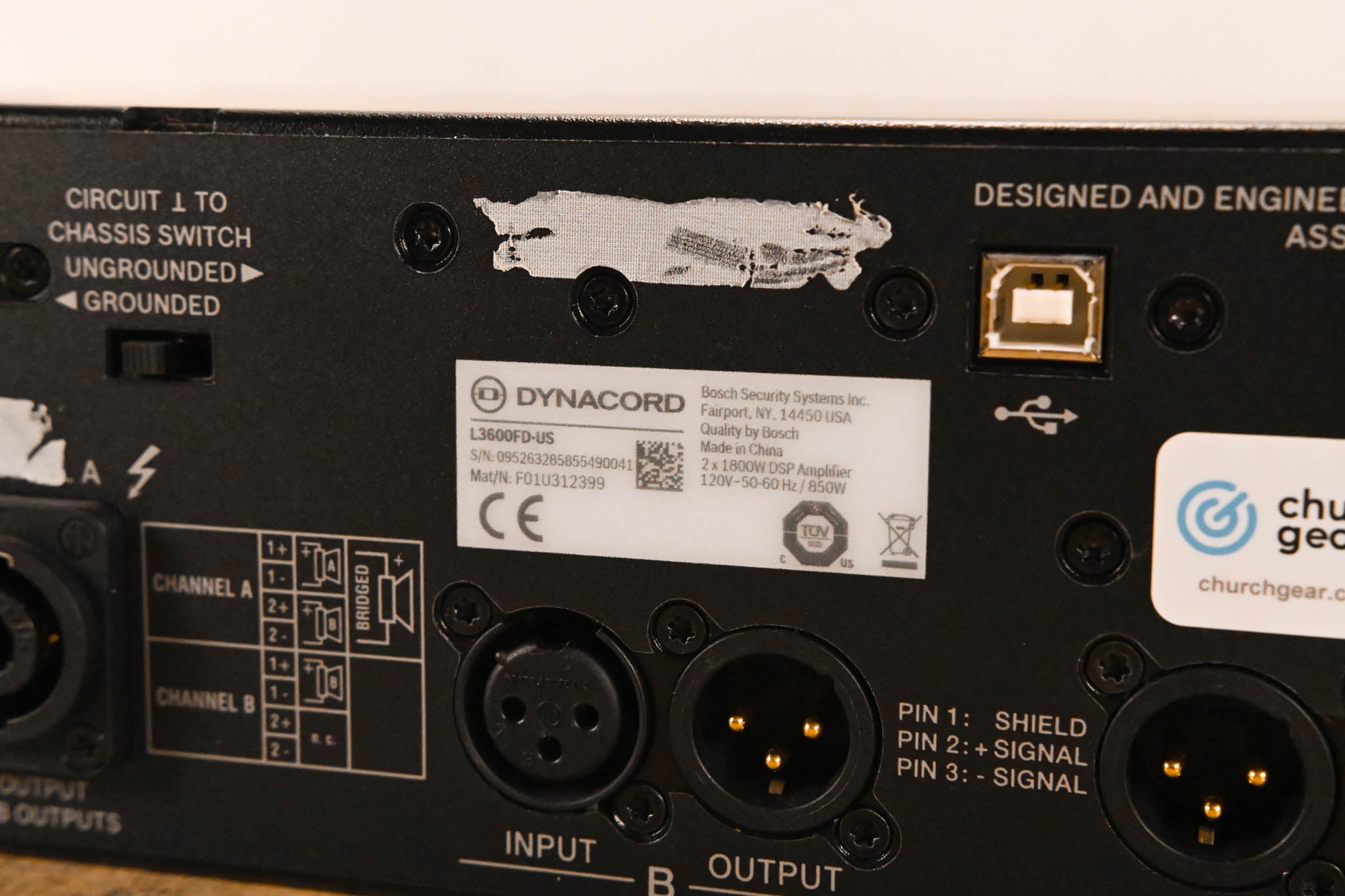 Dynacord L3600FD 2-Channel Power Amplifier with DSP