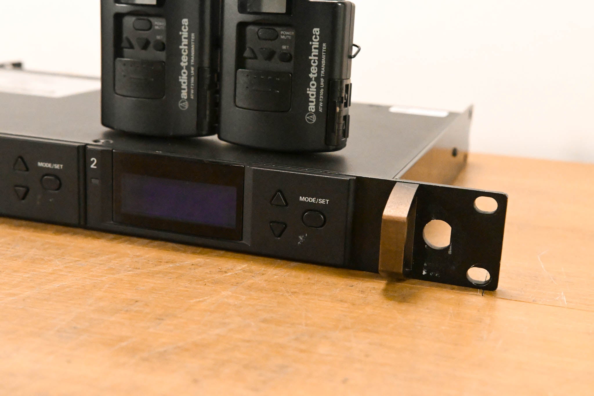 Audio-Technica AEW-R5200 Receiver w/two ATW-T310bC Bodypacks: 541-566MHz