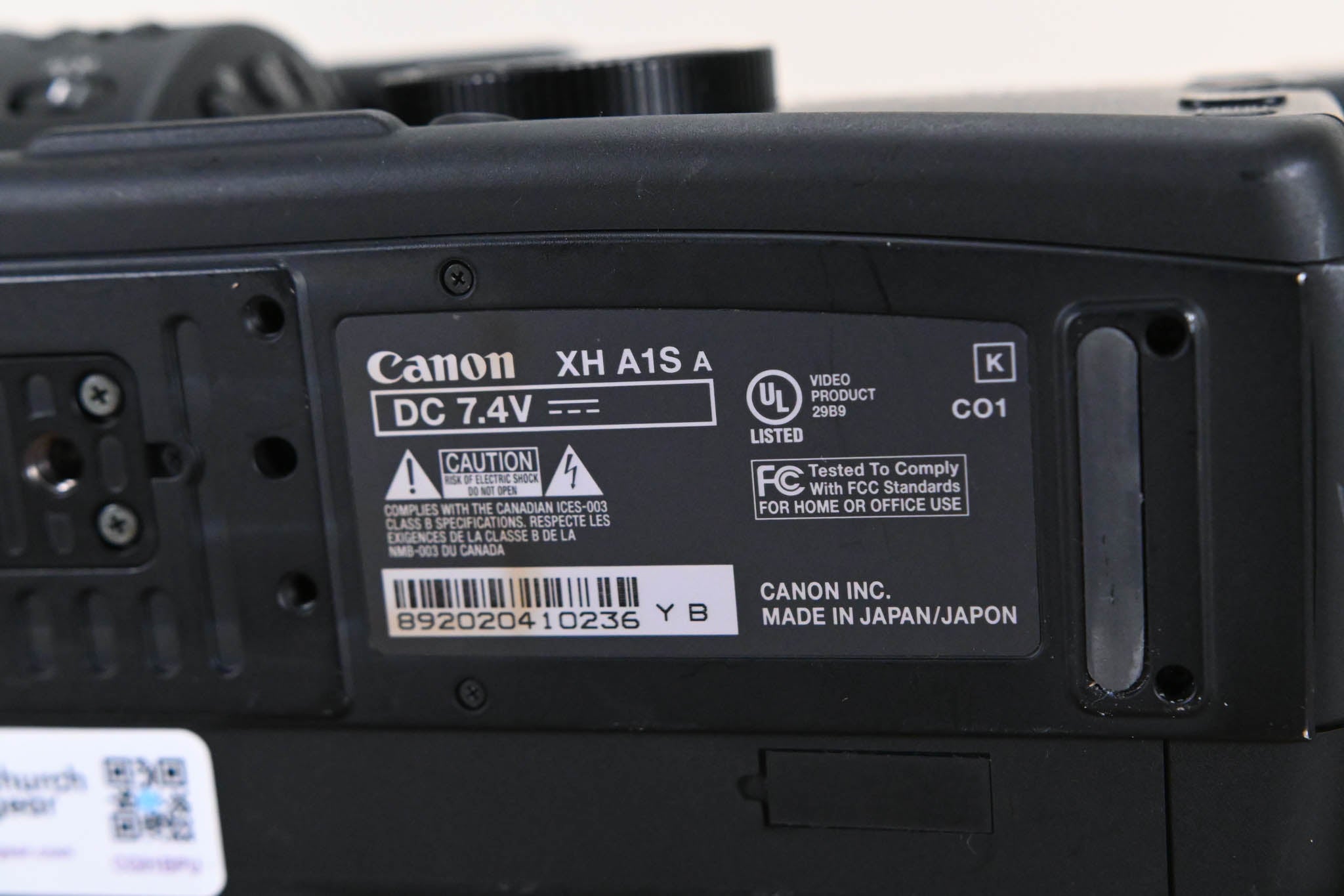 Canon XH-A1s 3CCD HDV Camcorder