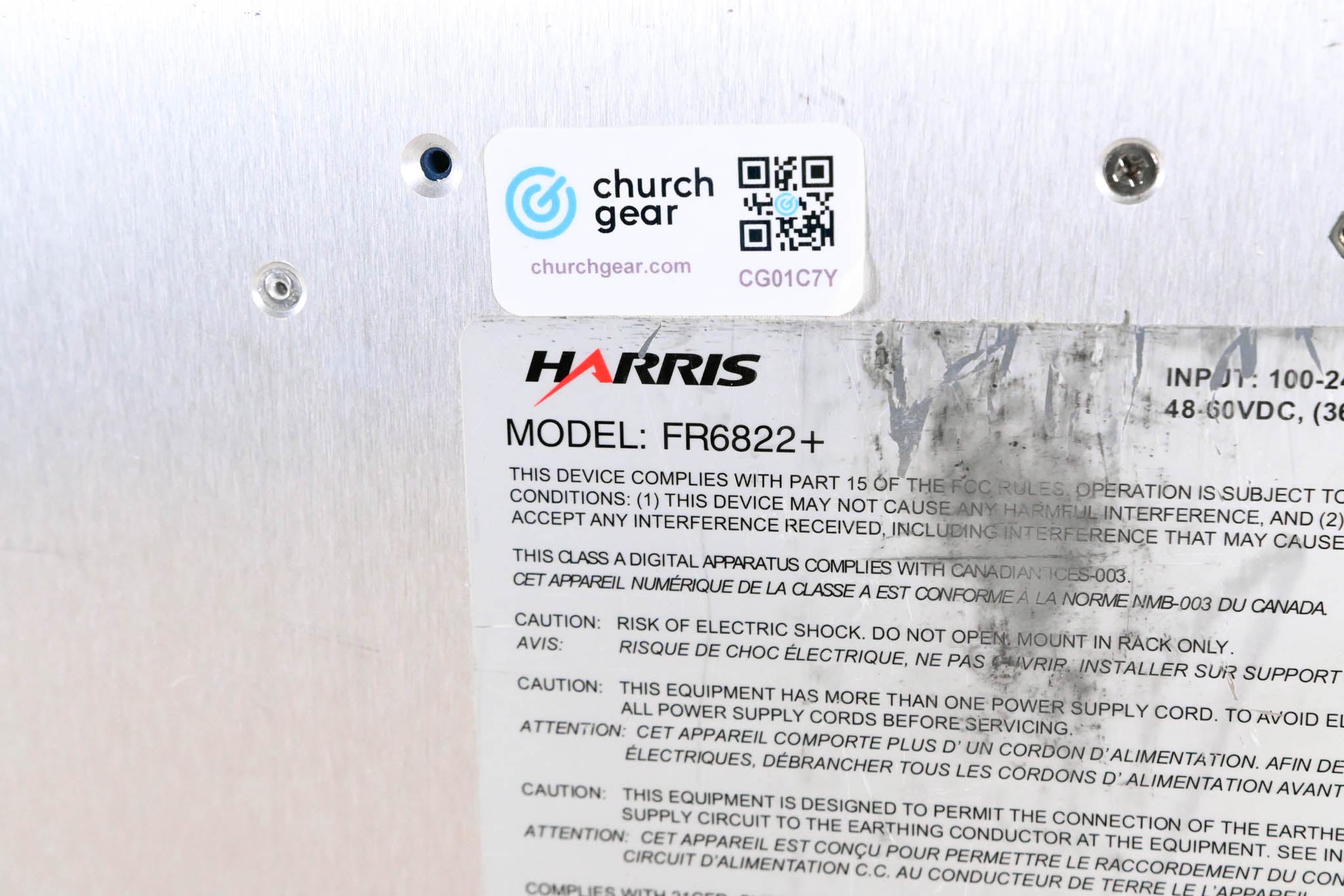 Harris FR6822+QXFE Frame with Cards