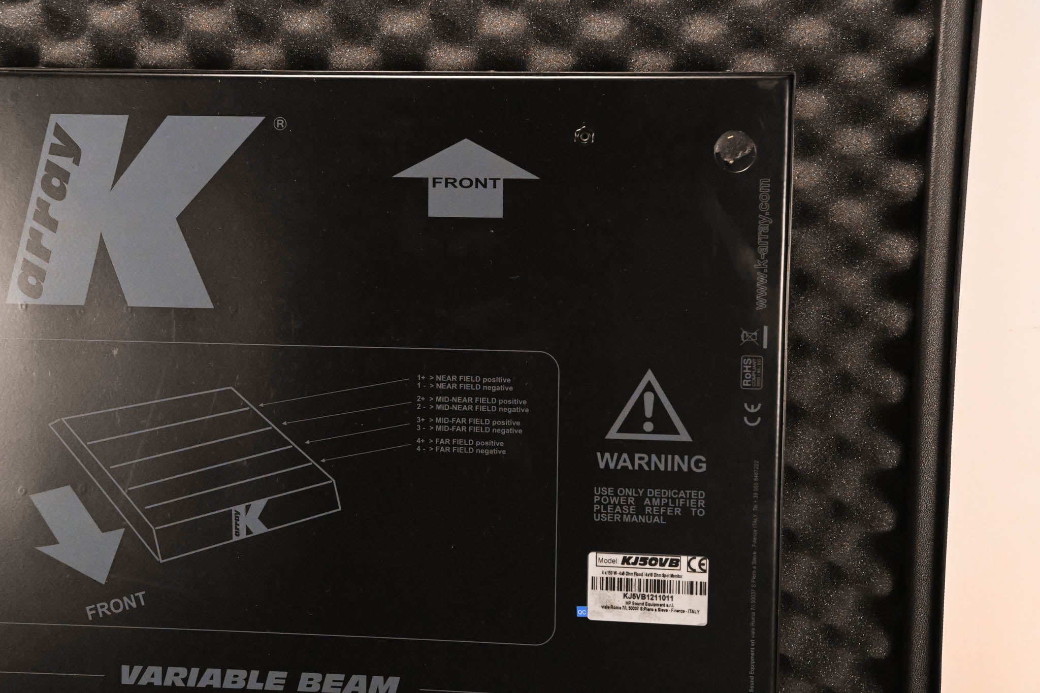 K-Array KJ50VB  Low-Profile Variable Beam Speaker