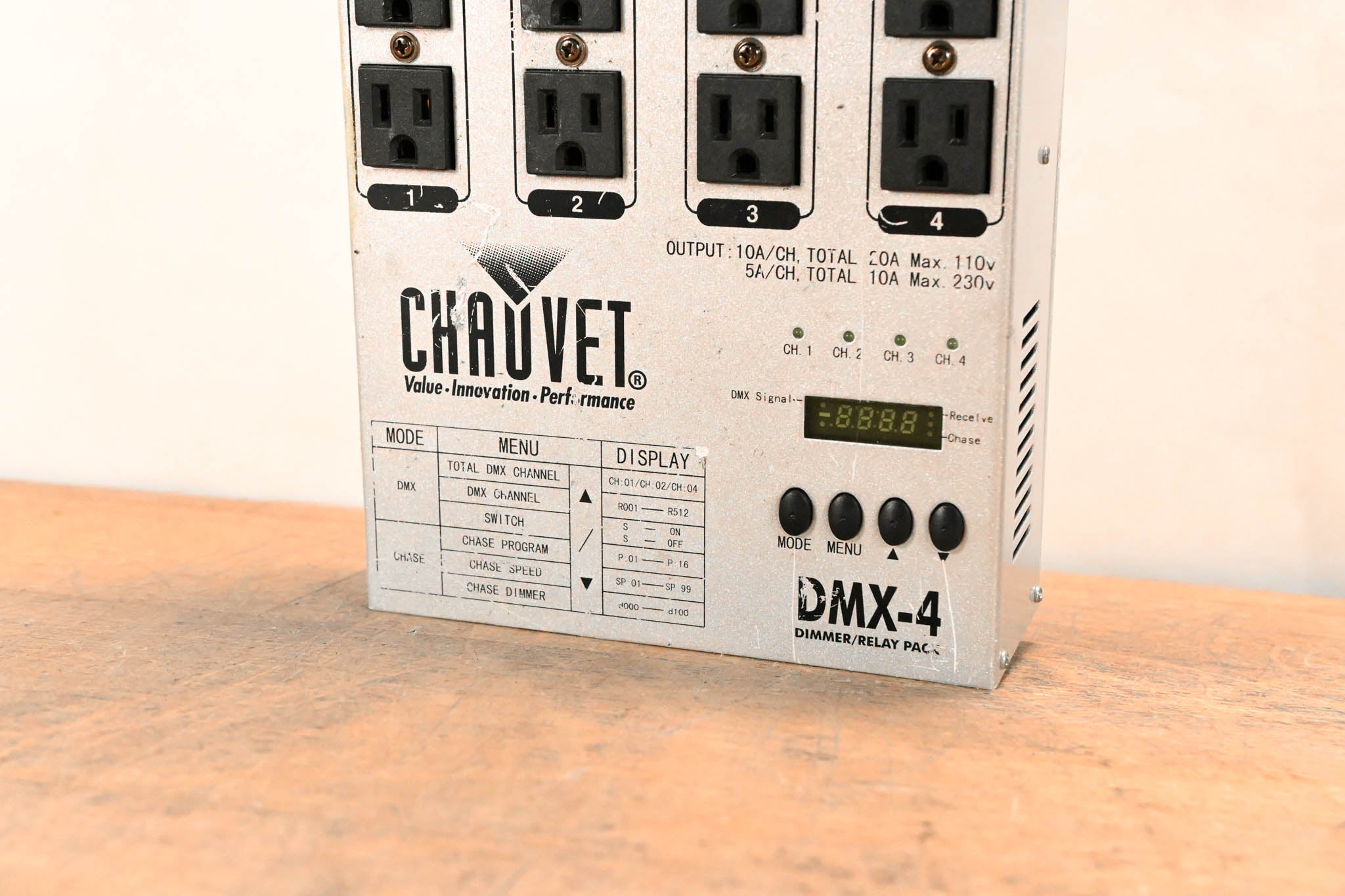 Chauvet DMX-4 4-Channel DMX Dimmer/Relay Pack