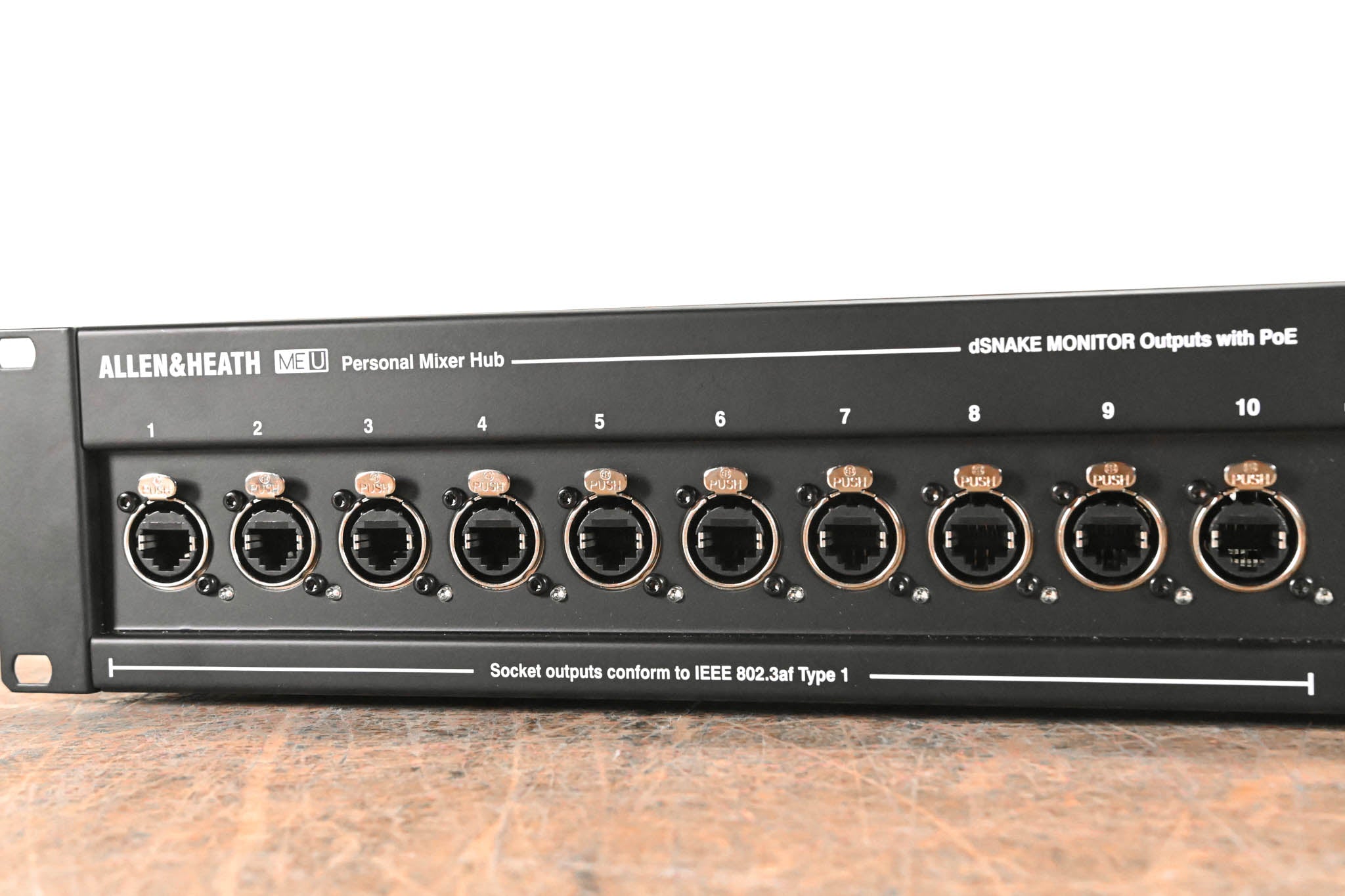 Allen & Heath ME-U 10-Port PoE Monitor Hub for ME-1 Personal Mixers