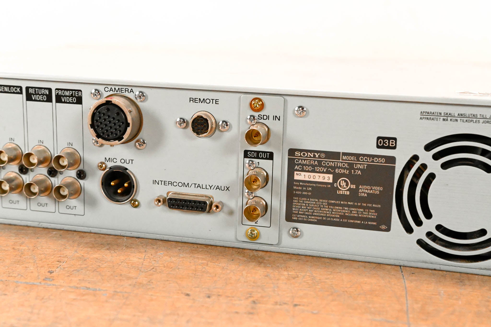 Sony CCU-D50 Camera Control Unit