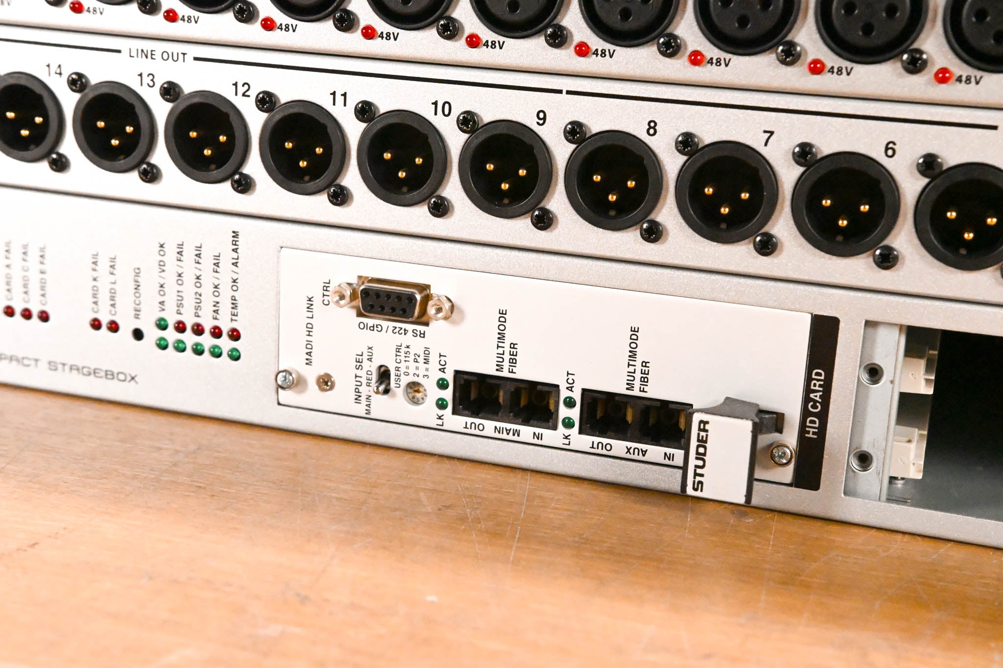 Studer Compact Stagebox - 32 Mic/Line Inputs, 16 Line Outputs