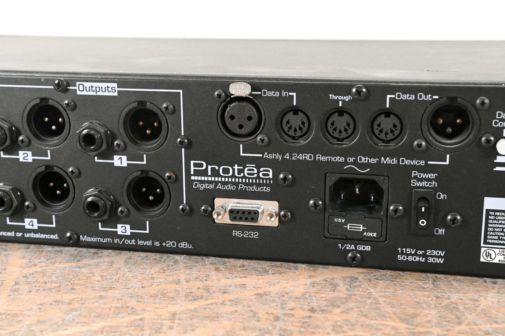 Ashly Protea System II 4.24G 4-Channel Digital Graphic Equalizer