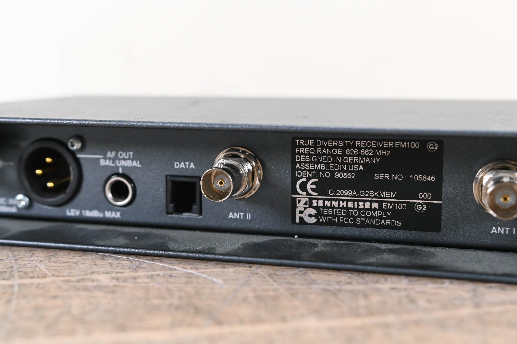 Sennheiser EM 100 G2 Wireless Receiver - 626-662 MHz (NO POWER SUPPLY)