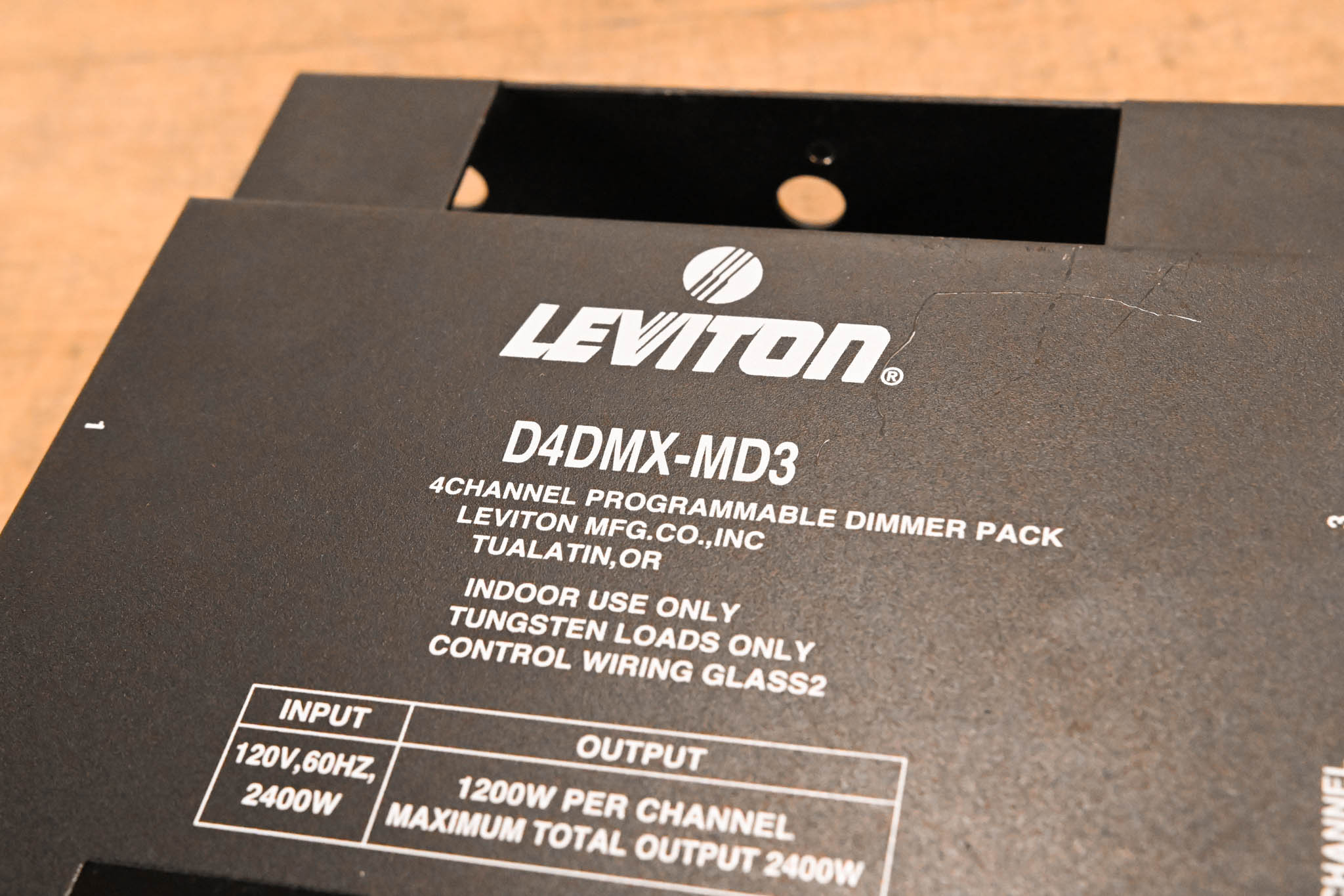 Leviton D4DMX-MD3 4-Channel Programmable Dimmer Pack