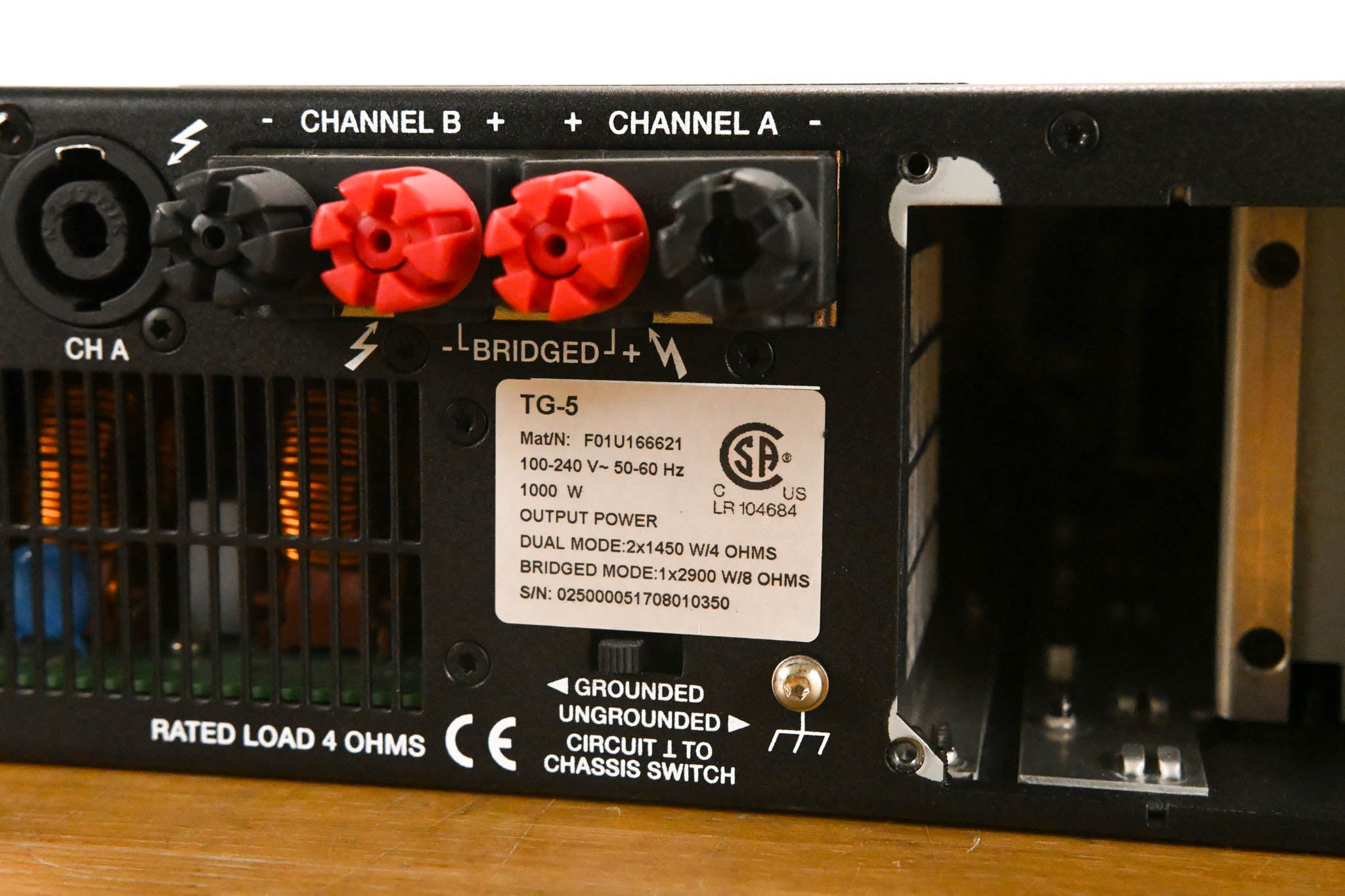 Electro-Voice (EV) TG-5 120V 2-Channel Tour Grade Power Amplifier