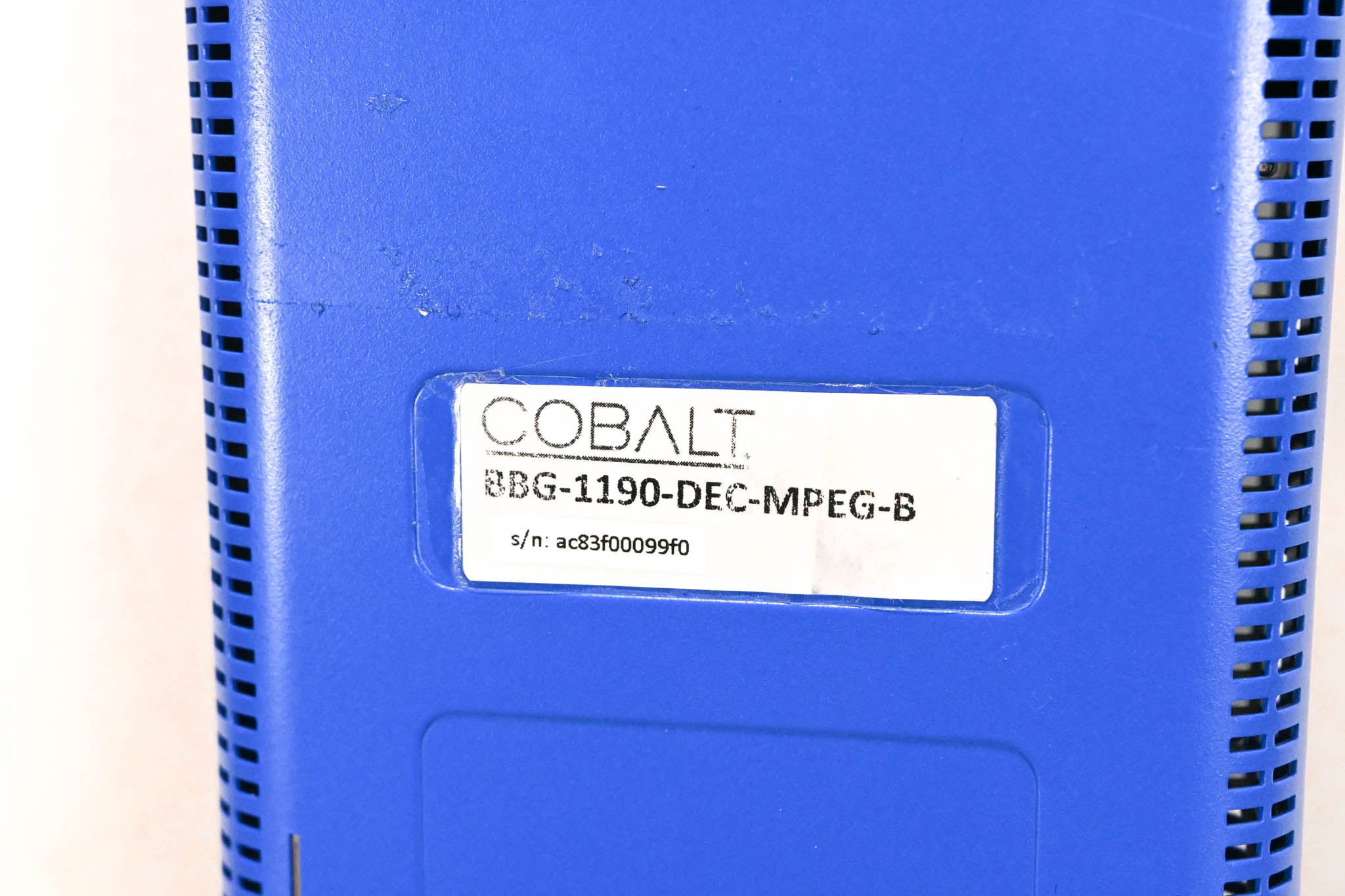 Cobalt BBG-1190-DEC-MPEG-B Broadcast Video Decoder