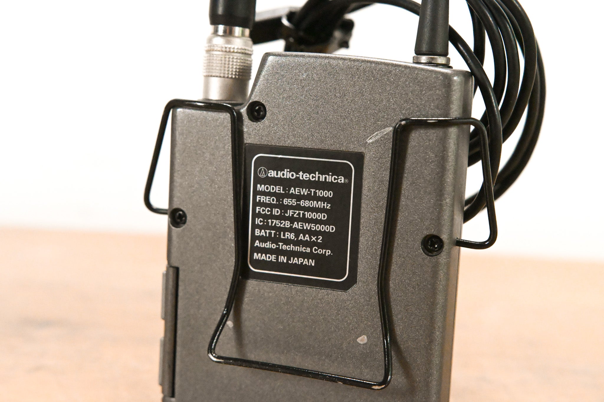 Audio-Technica AEW-T1000 Wireless Bodypack w/ Lavalier Mic - 655-680 MHz